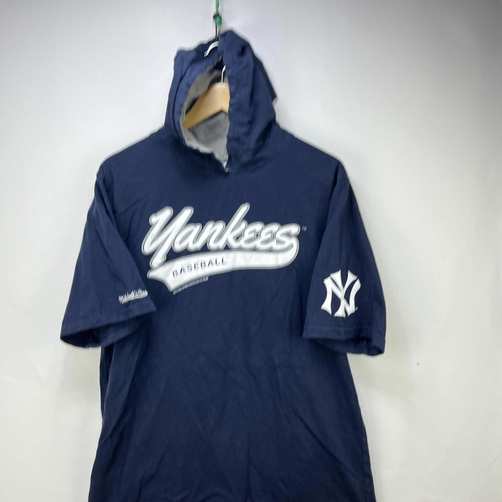 Mitchell & Ness Vintage Y2K New York Yankees Hooded Short Sleeve Shirt Large Size ONE SIZE - 2 Thumbnail
