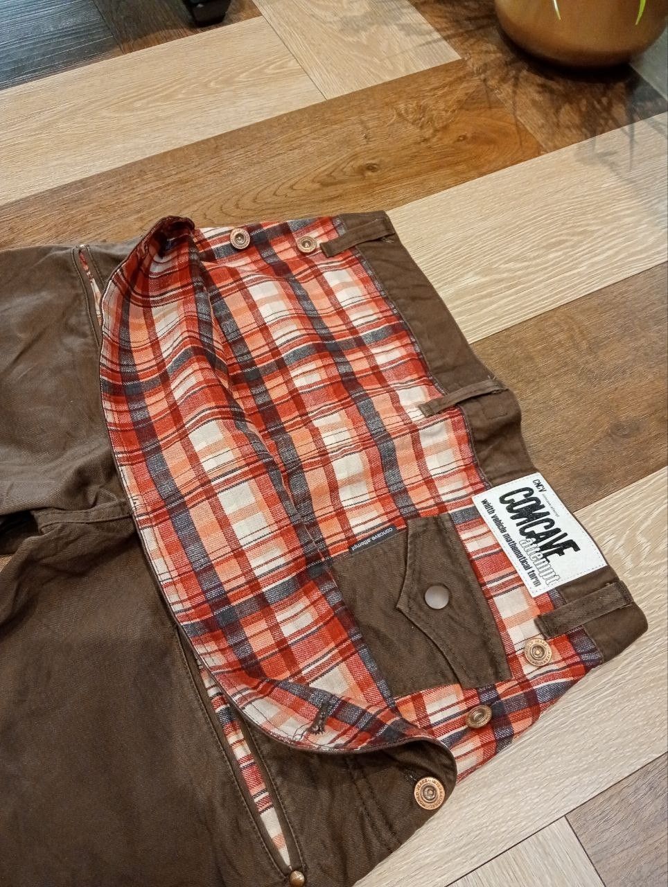 Japanese Brand VINTAGE CONCAVE ATTEMPT JAPAN BROWN COTTON PANTS Size US 33 - 10 Thumbnail