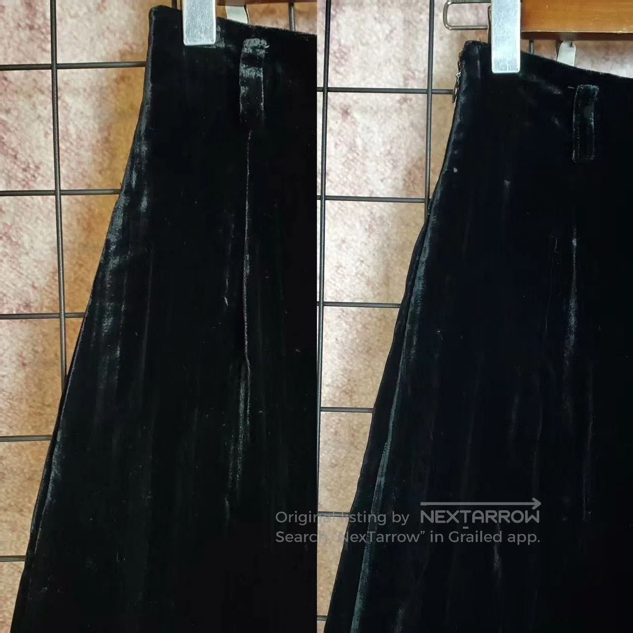 Dior Dior High Waist Velvet Wide Leg Pants. Size US 27 - 4 Thumbnail