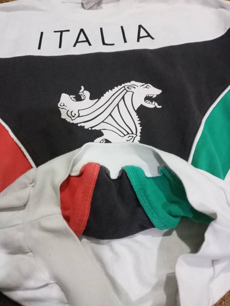 Vintage RARE Vintage 80s World Cup Adidas Italia Sweatshirt Size US L / EU 52-54 / 3 - 3 Thumbnail