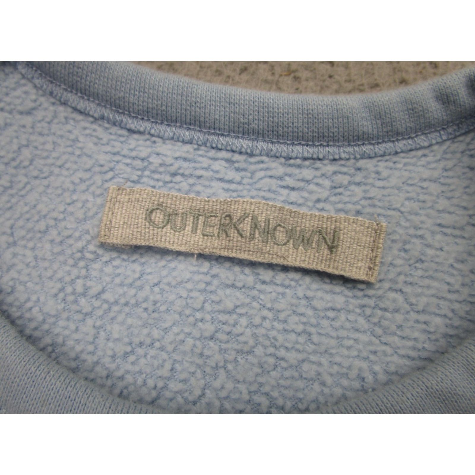 Outerknown VINTAGE? Wait no: Outerknown Sweatshirt Mens Large Blue Terry Fleece Crewneck Pullover Made USA Size US L / EU 52-54 / 3 - 6 Thumbnail