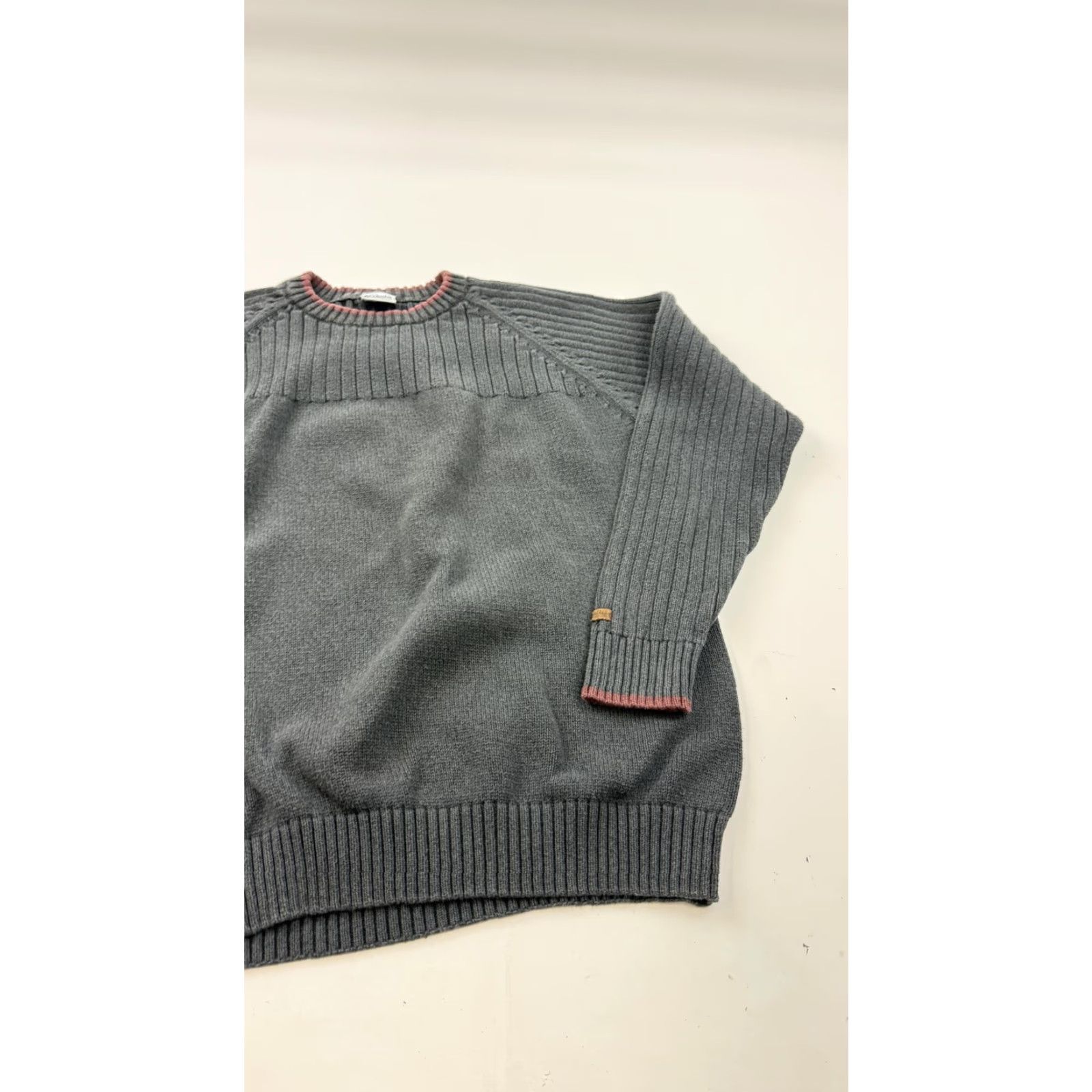 Vintage Columbia Mens Sweater Pullover Knit Crewneck Gray Cotton Ribbed Casual Large Size US L / EU 52-54 / 3 - 3 Thumbnail