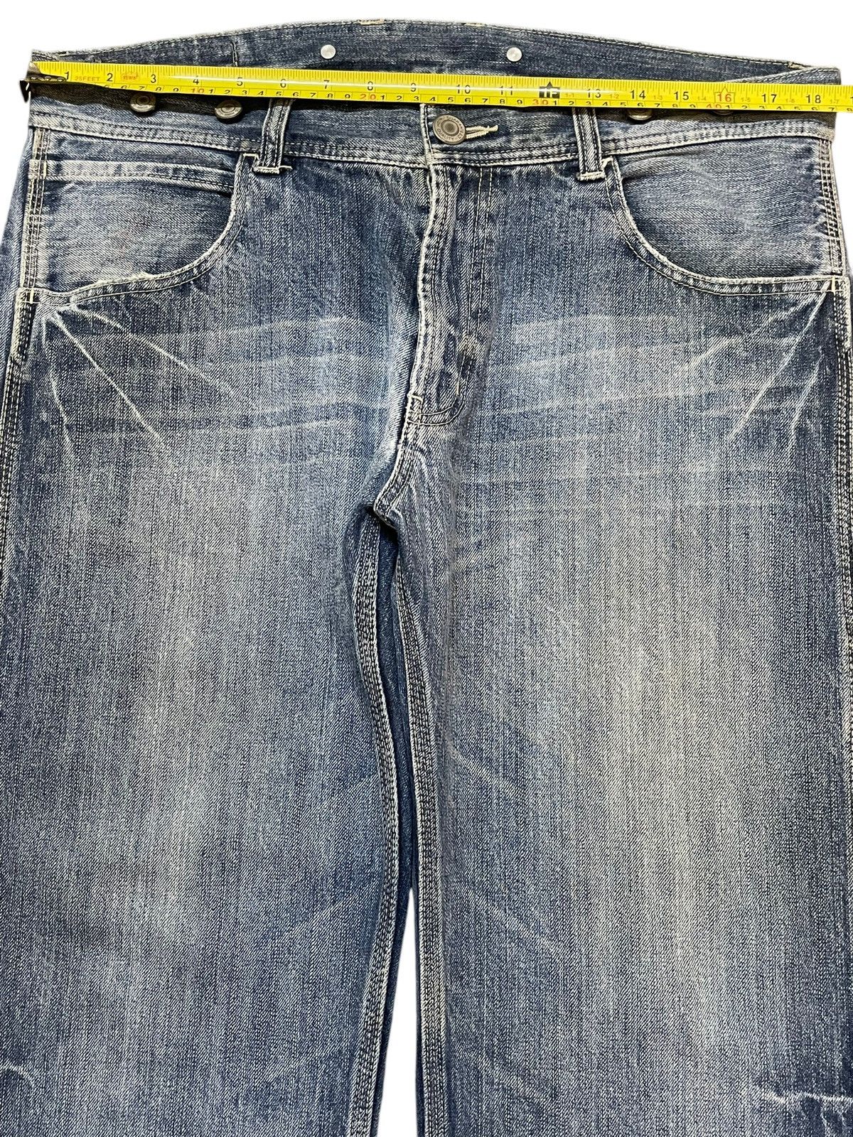 Evisu Vintage Japanese Brand Faded Wash Carpenter Baggy Jeans Size US 36 / EU 52 - 11 Thumbnail