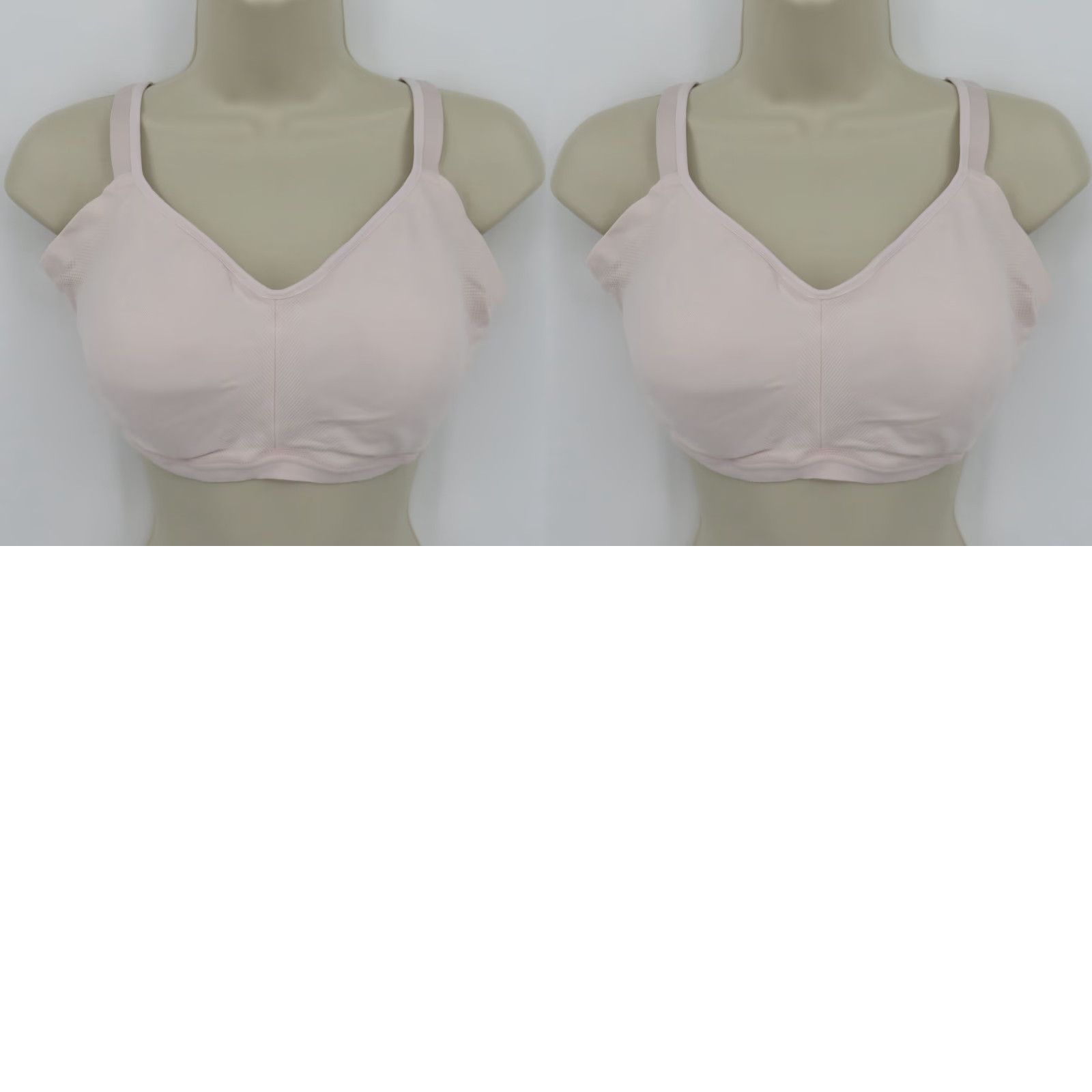 Vintage Olga Bra XL Women Wireless Seamless Smoothing Easy Does It Pink T-Shirt Bra Size ONE SIZE - 9 Thumbnail