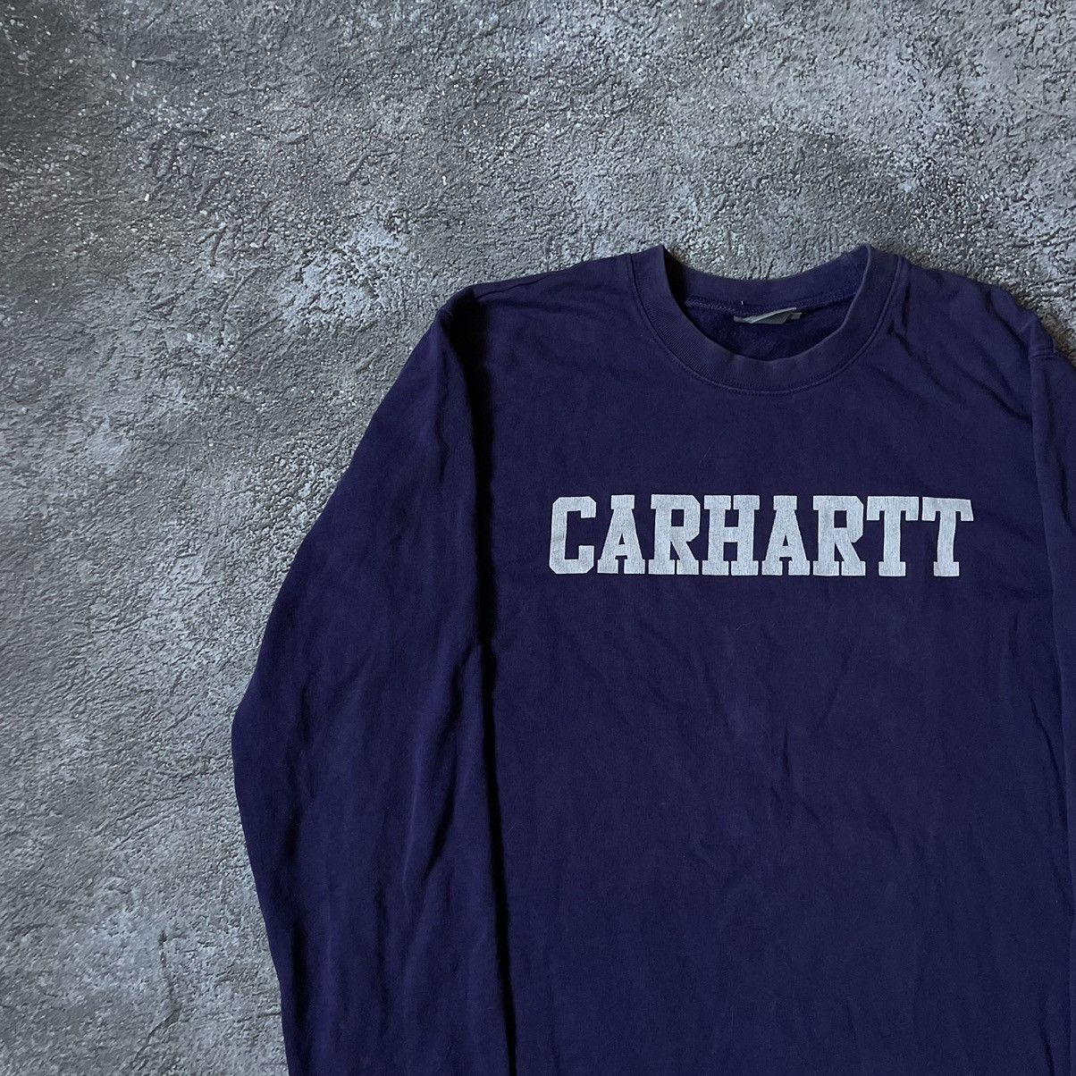 Vintage Vintage 90s Carhartt Faded Logo Crewneck Streetwear Boxy L Size US L / EU 52-54 / 3 - 4 Thumbnail