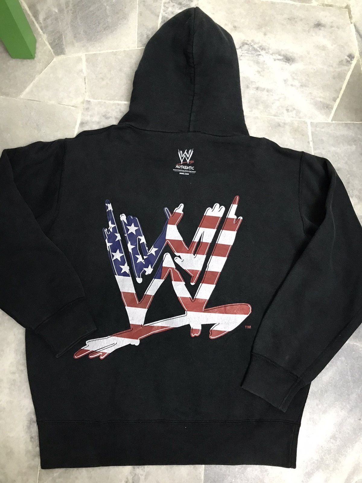 Vintage × WWE × WWF Vintage WWE Shoot Logo Hoodie Size US L / EU 52-54 / 3 - 9 Thumbnail