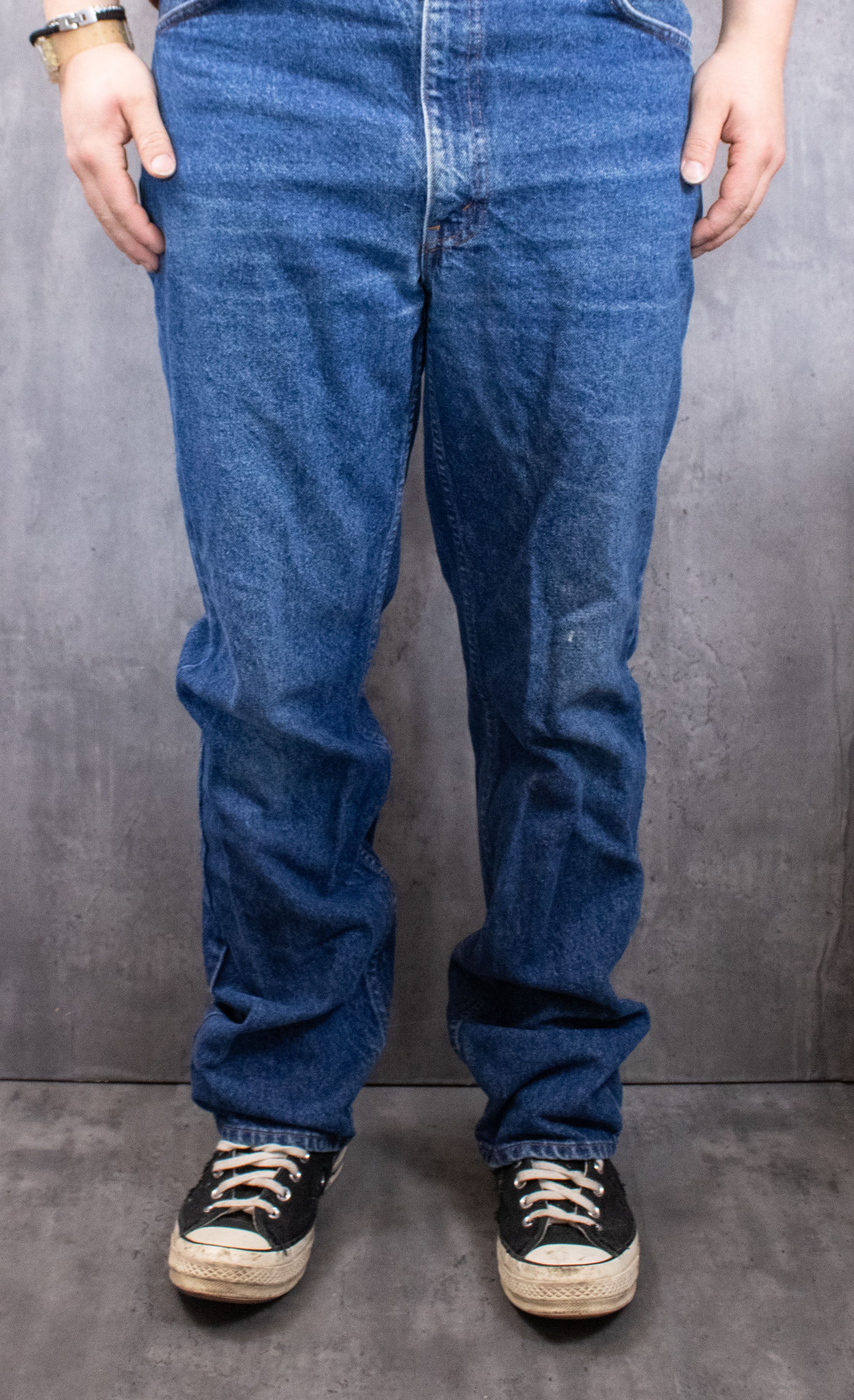 Levi's Vintage Clothing Vintage 1980's Levis 619 Wash Straight Denim Jean's Pant's Size US 34 / EU 50 - 3 Thumbnail