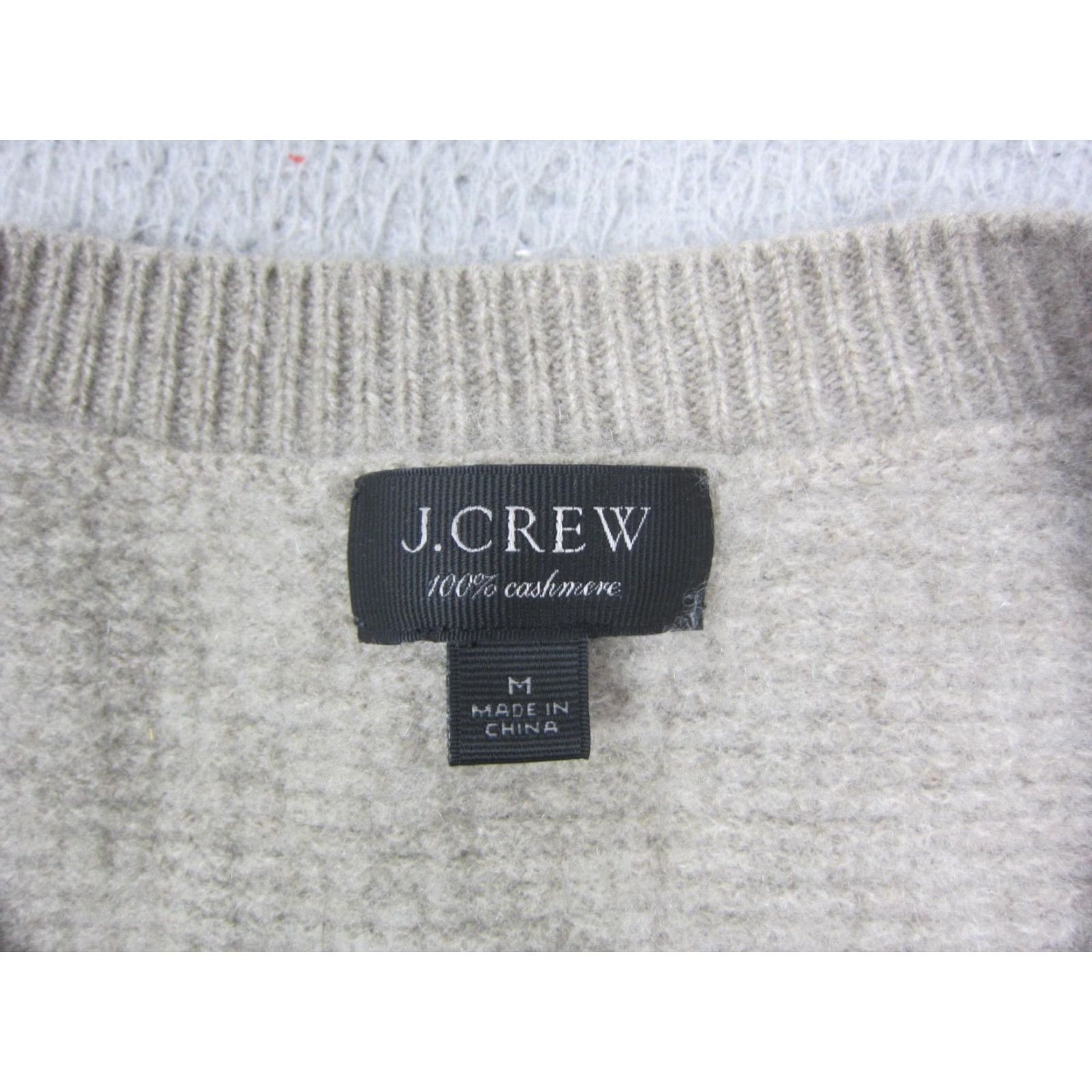 J.Crew J.CREW Sweater Womens M Green 100% Cashmere V-Neck Cropped 90s Vintage Cropped Pullover Shirt Women Size M / US 6-8 / IT 42-44 - 3 Thumbnail