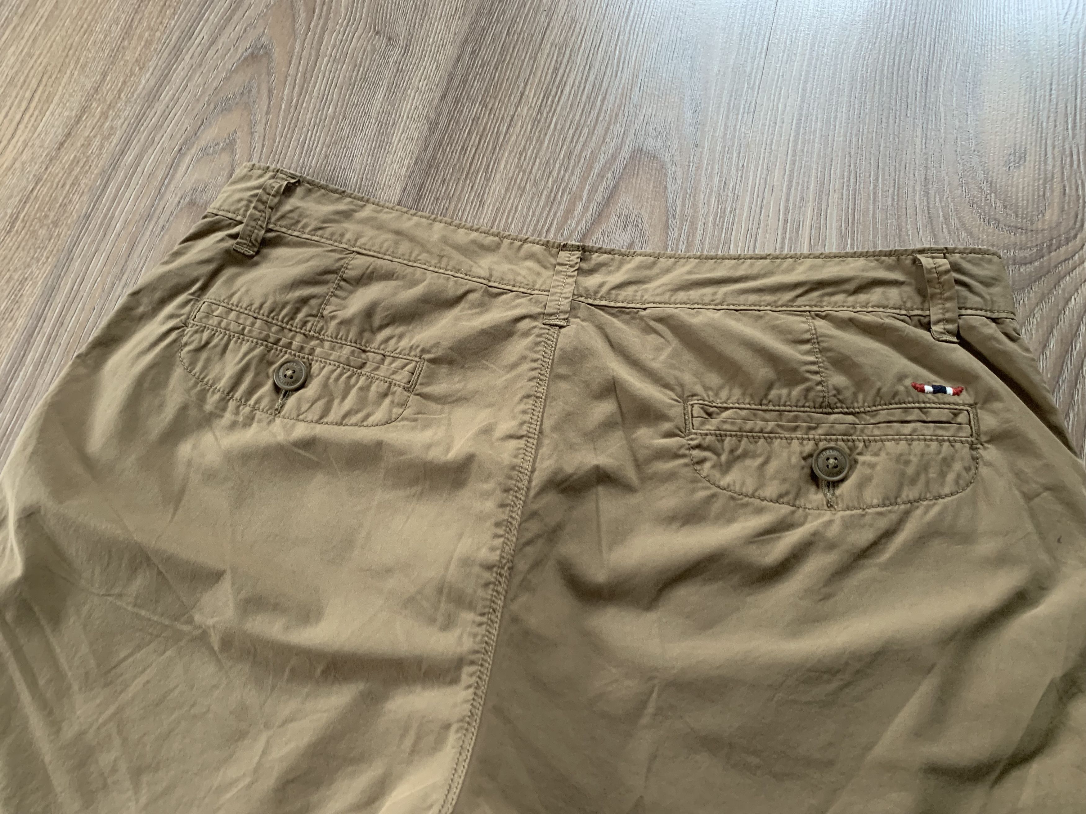 Napapijri Napapijri Cotton Basic Khaki Casual Shorts Size US 34 / EU 50 - 7 Thumbnail