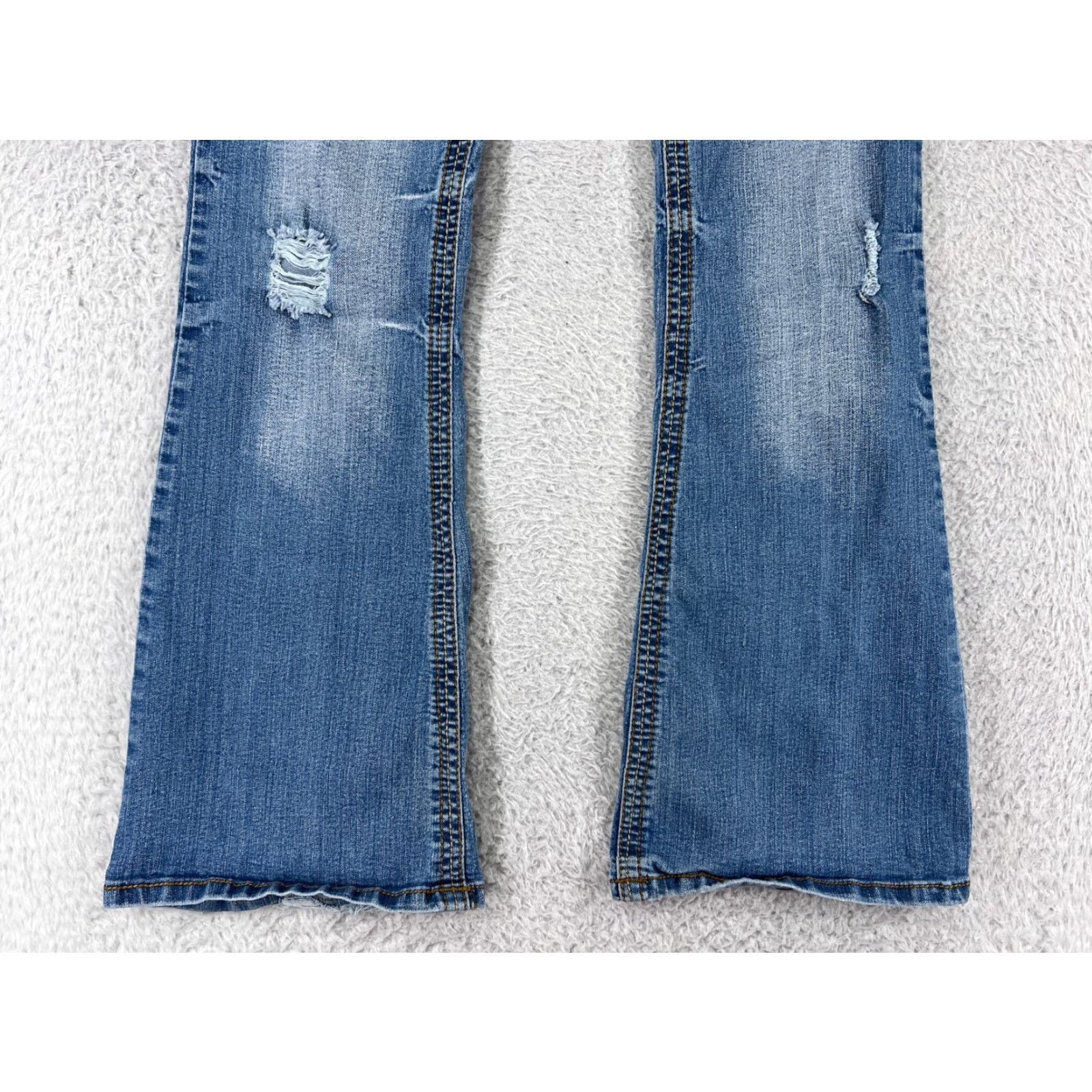 Vintage Maurices Blue Denim Stretch Bootcut Jeans Womens 5 Regular 30 Inseam 5-Pocket Size 27" / US 4 / IT 40 - 5 Thumbnail