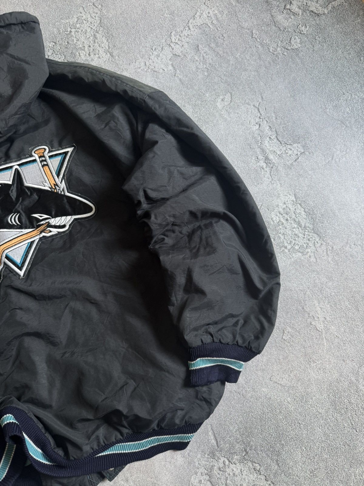 Starter Starter XL San Jose Sharks 🦈 NHL vintage bomber jacket zip Size US XL / EU 56 / 4 - 4 Thumbnail