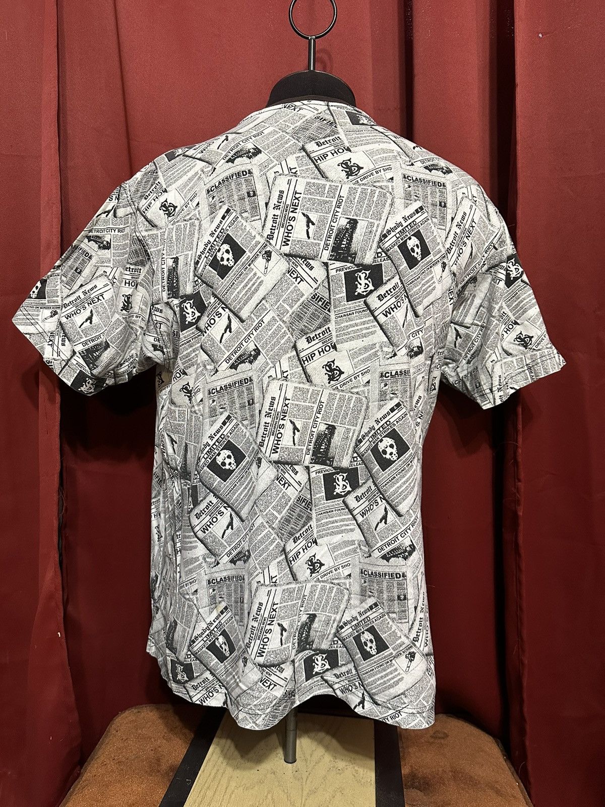 Rap Tees × Shady Ltd Eminem Newspaper Headline Tshirt Y2K All Over Print Rap Tee Size US M / EU 48-50 / 2 - 2 Thumbnail