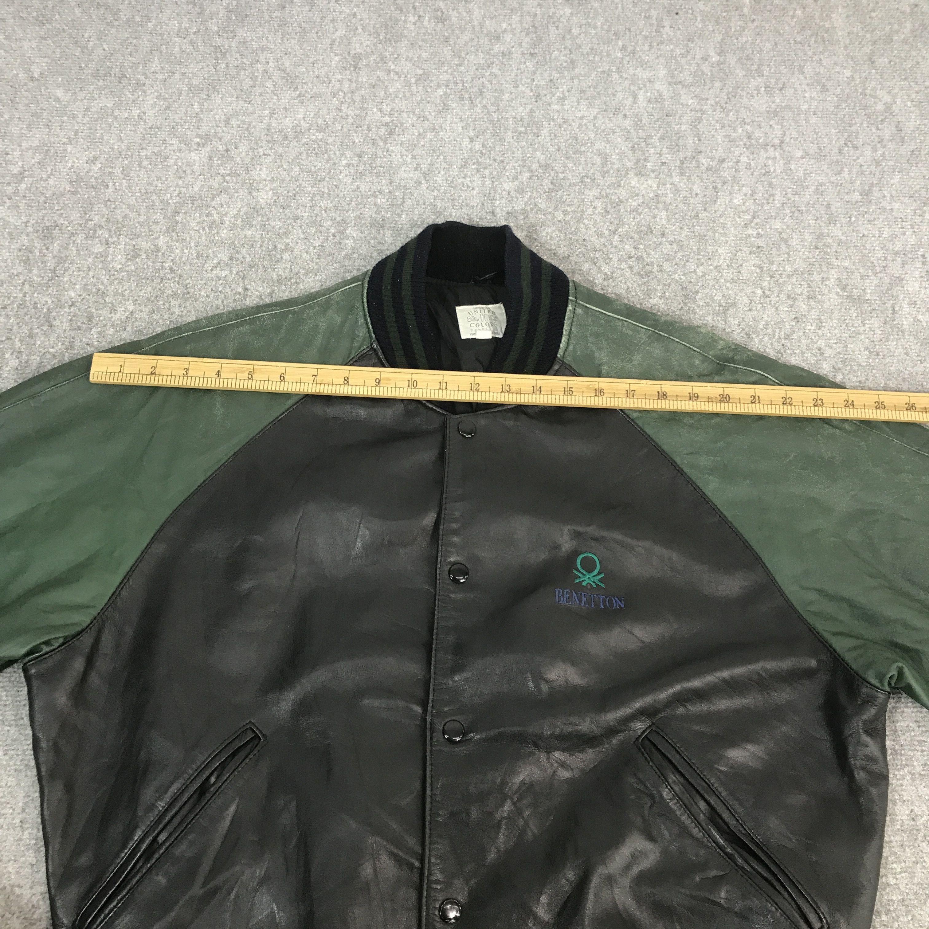 United Colors Of Benetton united Colors Of benetton Leather varsity jacket Size US L / EU 52-54 / 3 - 5 Thumbnail