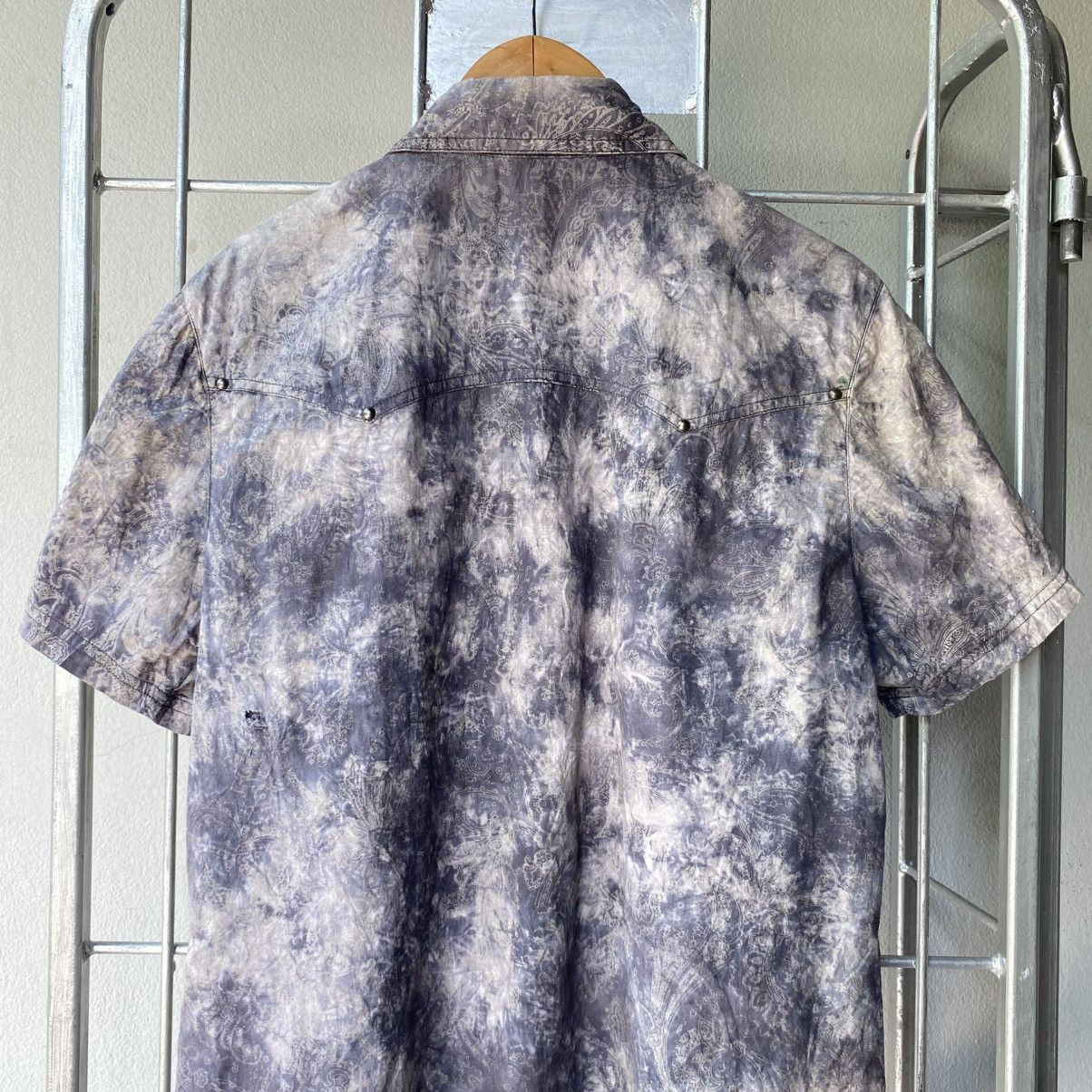 In The Attic In The Atti Men Y2K Short-Sleeve Tie-Dye Western Shirt Size US L / EU 52-54 / 3 - 13 Thumbnail