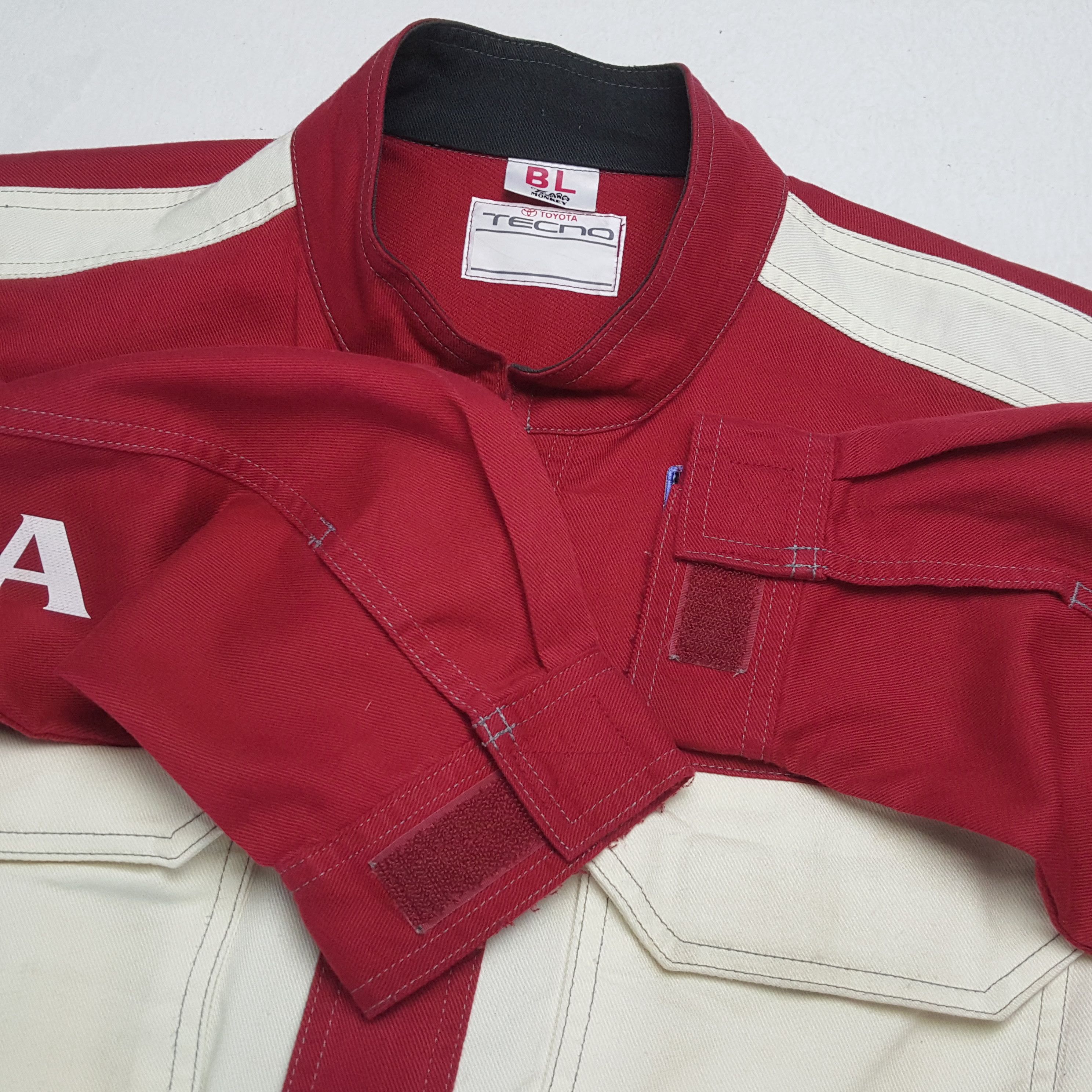Japanese Brand × Vintage TOYOTA TECNO Motorsports Racing Style Coverall Jacket Size US L / EU 52-54 / 3 - 12 Thumbnail
