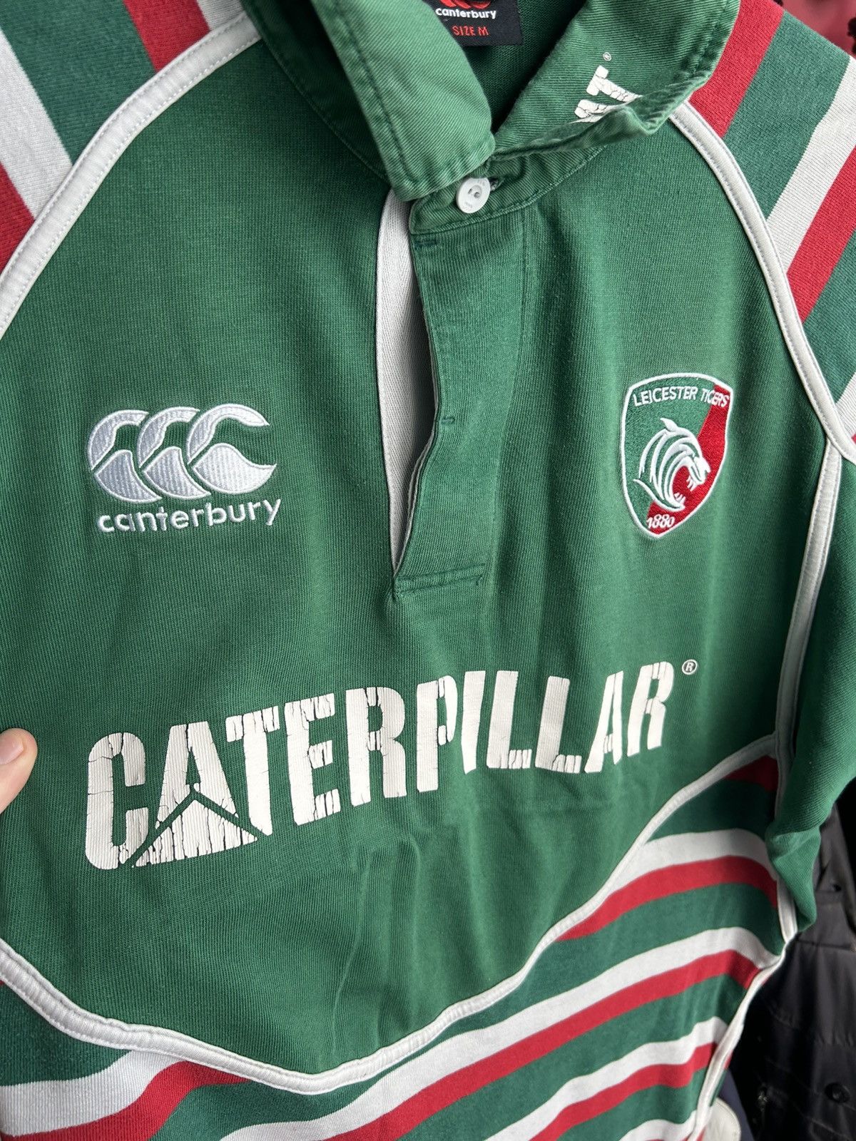 Canterbury of New Zealand × Vintage Canterbury Leicester Tigers Rugby Jersey Football T-shirt Size US M / EU 48-50 / 2 - 4 Thumbnail