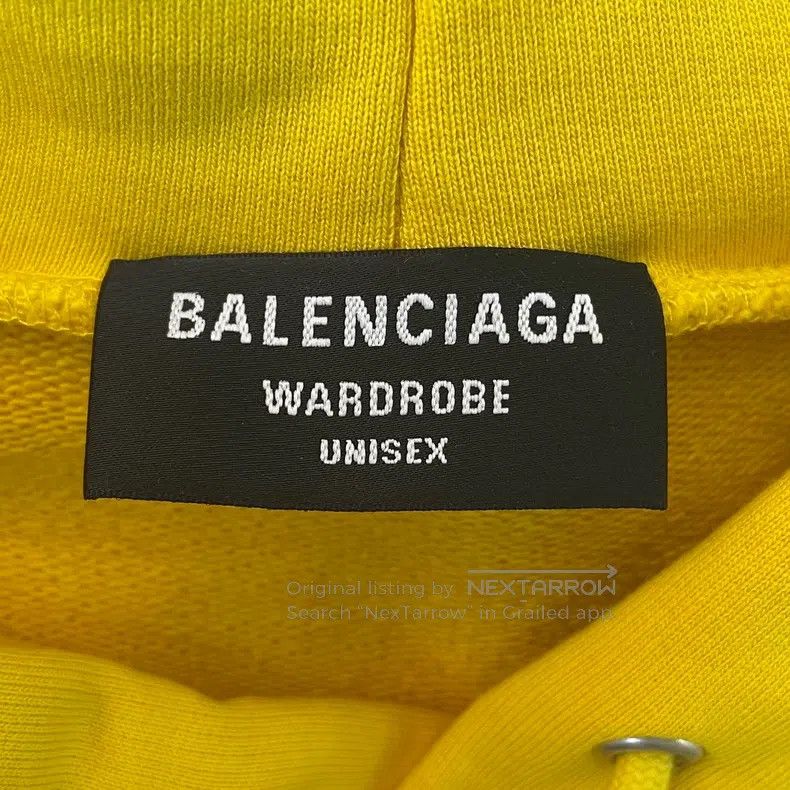Balenciaga Balenciaga Micro Logo Embroidered Sports Hoodie Size XS / US 0-2 / IT 36-38 - 6 Thumbnail