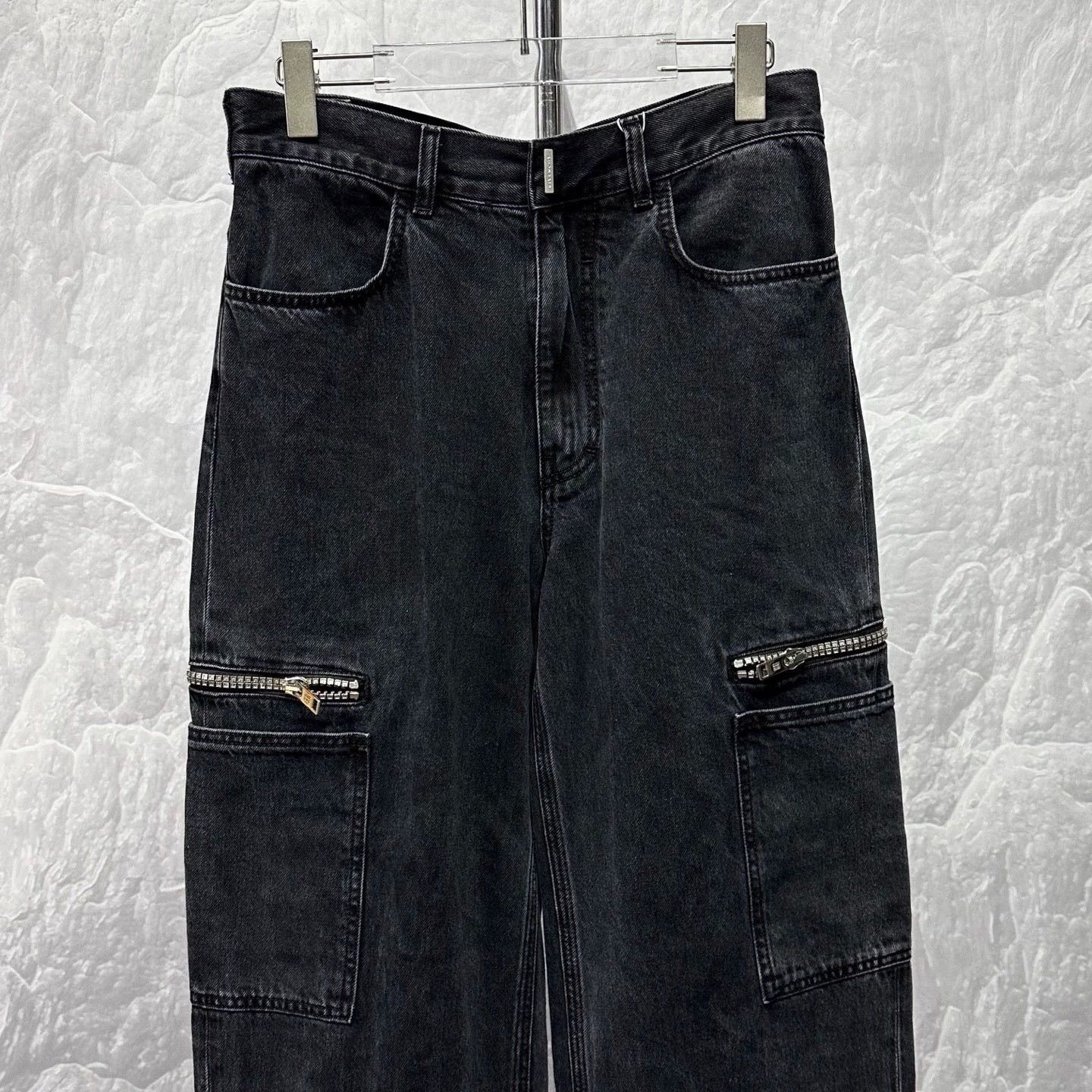 Givenchy new givenchy logo zip denim pants size 29 Size US 29 - 3 Thumbnail