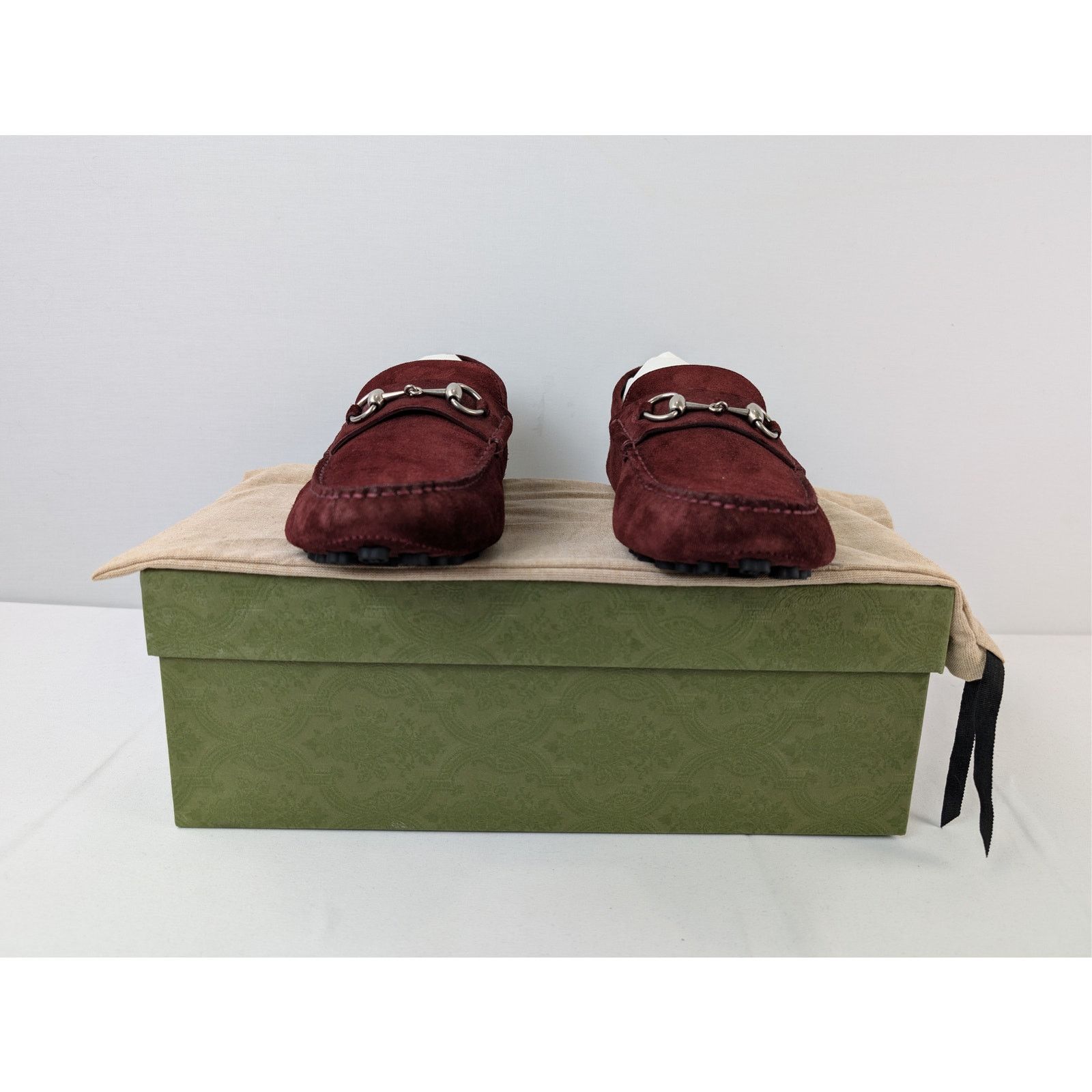 Gucci o1rshd1 Moccasin Leather Suede Sweet Loafers Shoe boots Size US 11.5 / EU 44-45 - 18 Thumbnail