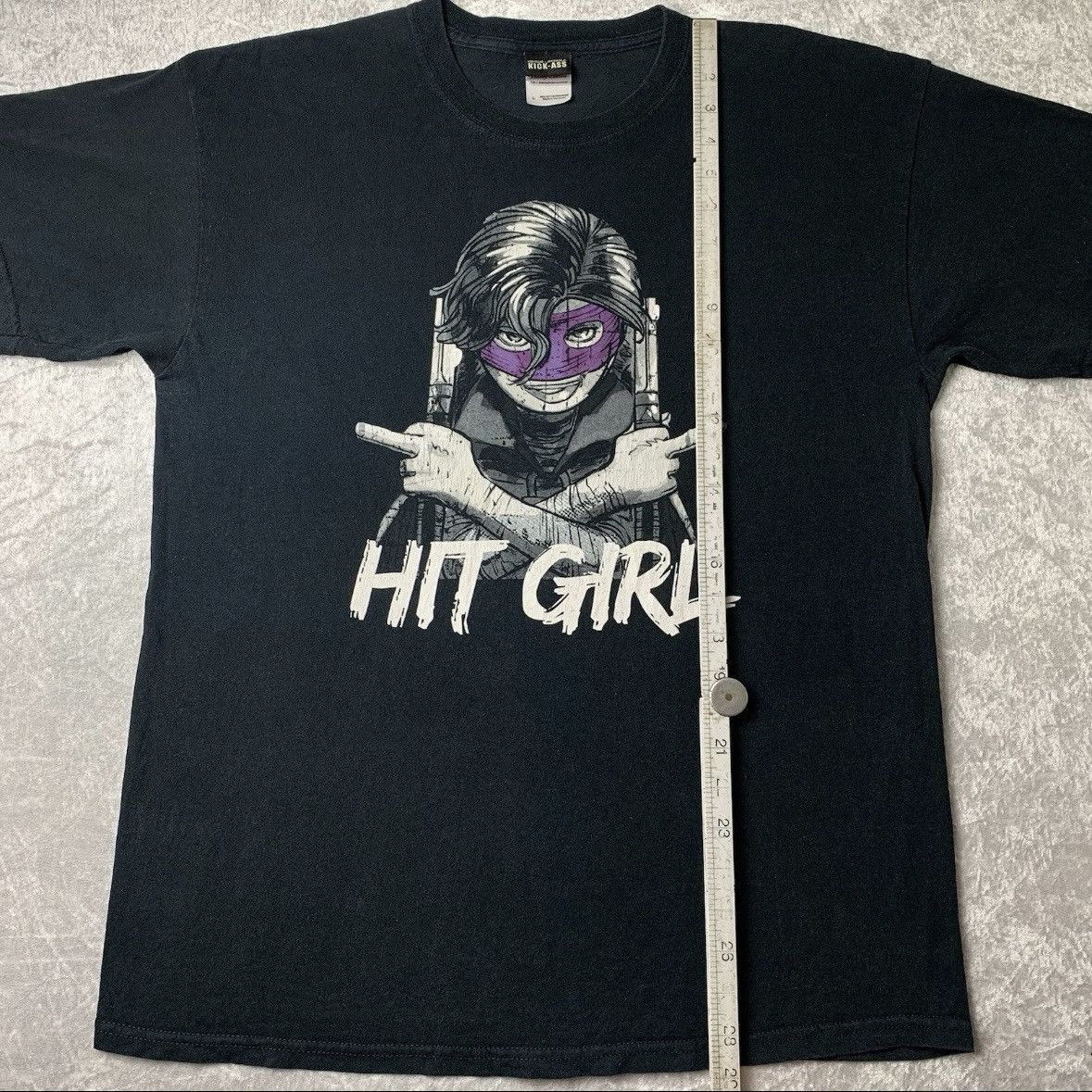 Vintage Kick-Ass Movie Promo Hit-Girl T Shirt Mens Size L Black