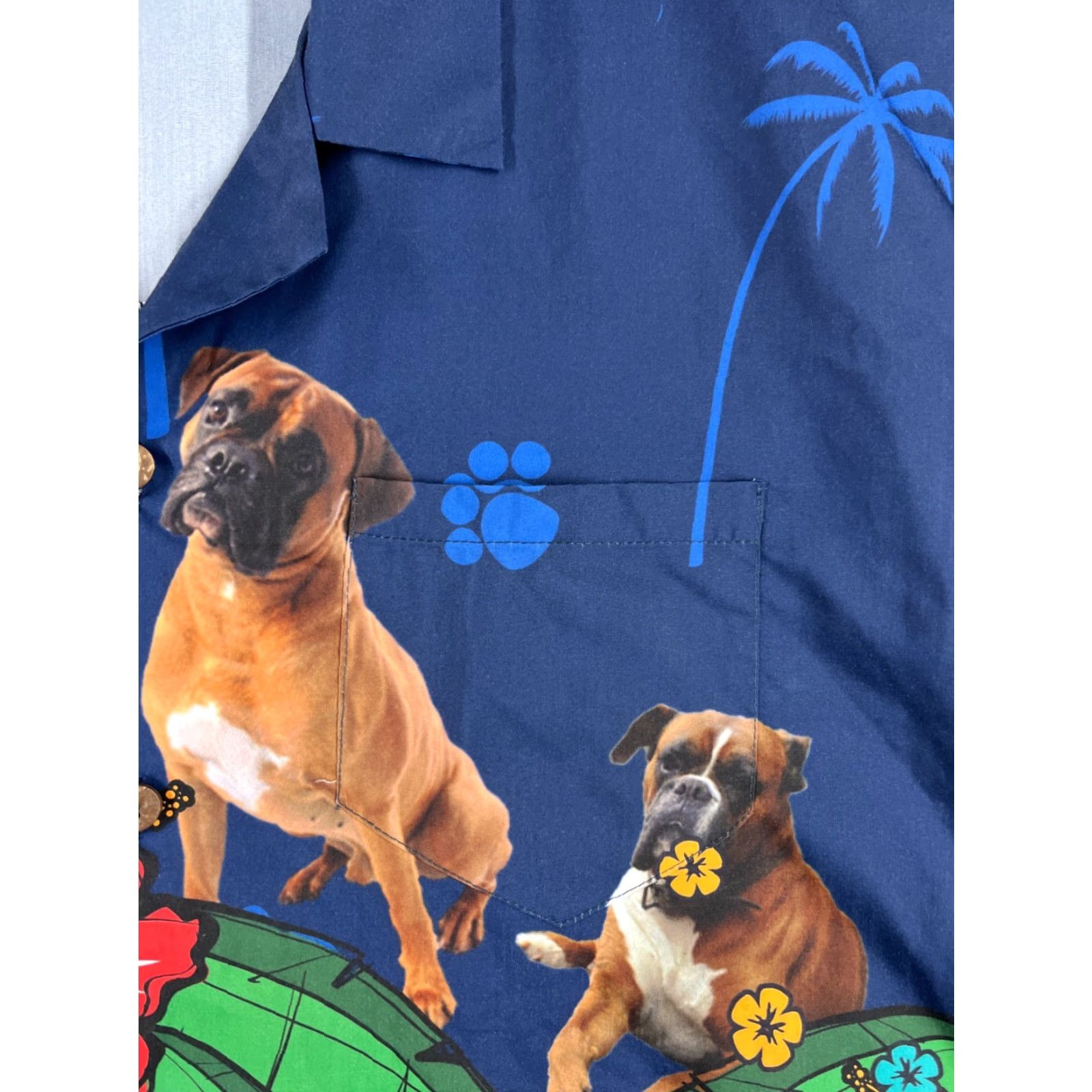 Vintage VINTAGE Aloha Lover Shirt Mens 2XL Blue Floral Hawaiian Button-Up Short Sleeve Best of 90s Theme Mens Size US XXL / EU 58 / 5 - 6 Thumbnail