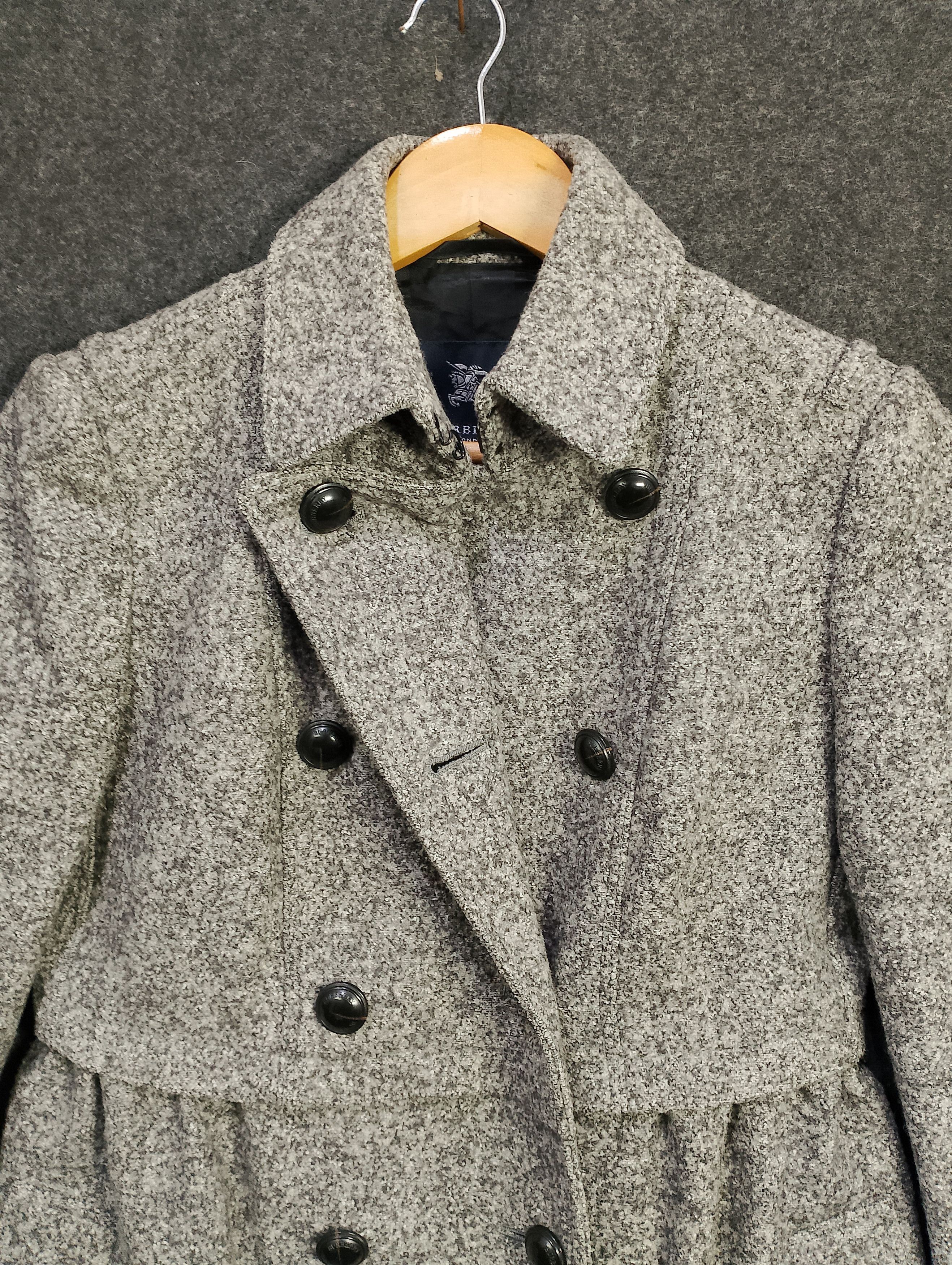 Burberry Burberry London Wool Trench Coat Vintage Burberry Outerwear Size M / US 6-8 / IT 42-44 - 5 Thumbnail