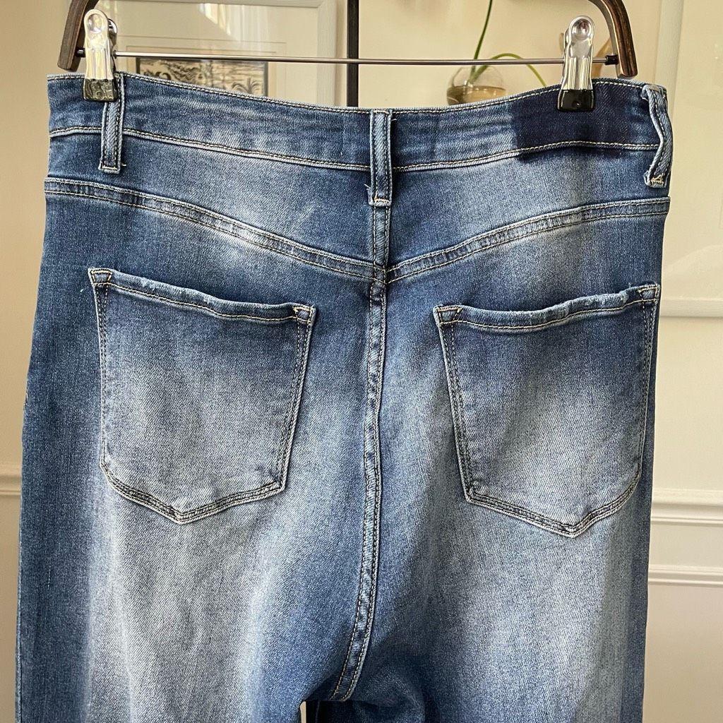 Other Risen Medium Wash Wide Leg High Rise Jeans 11 13 30 32 Size 30" / US 8 / IT 44 - 7 Thumbnail