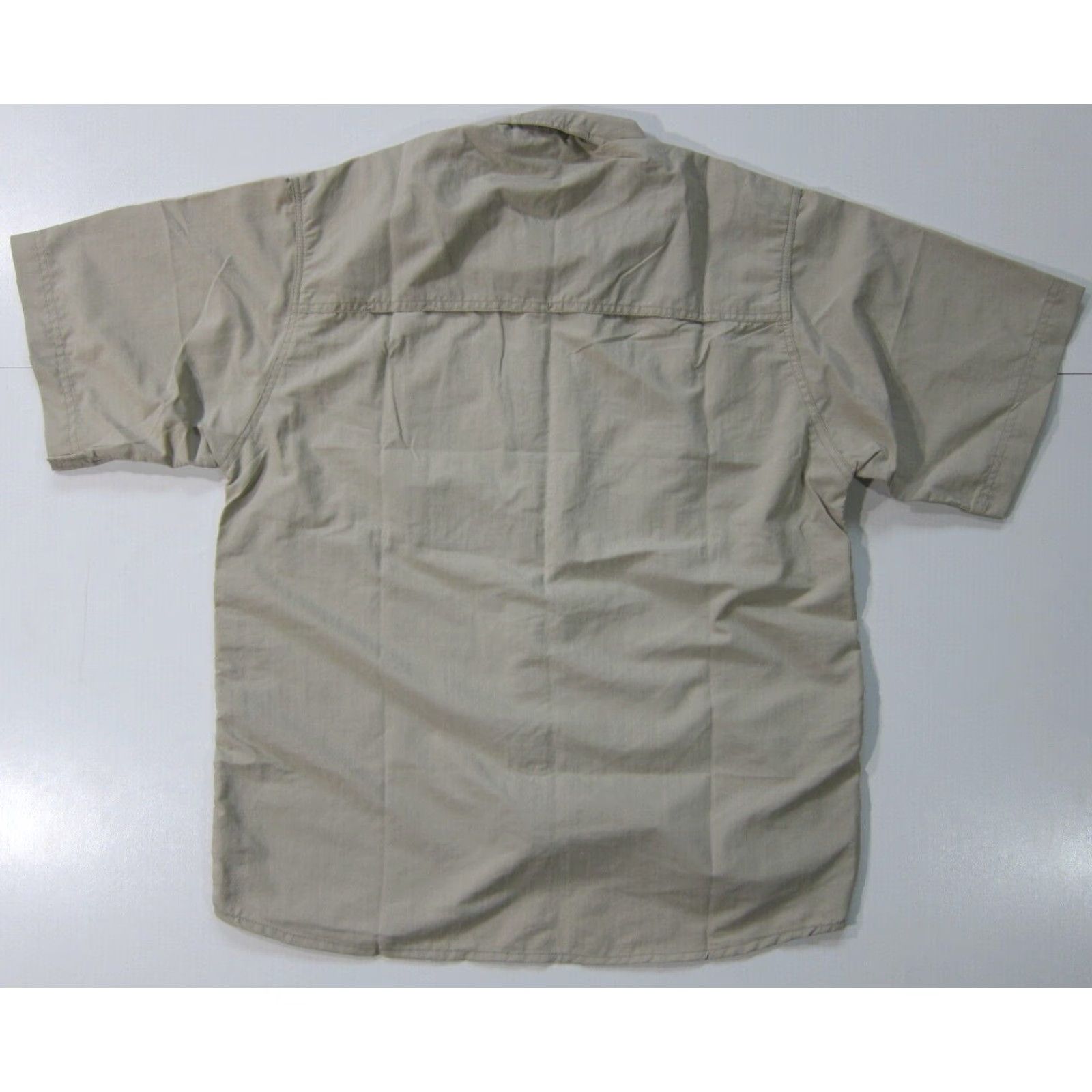 Vintage Everest Trekker Gear Shirt M Hike Button Down Short Sleeve Nylon Beige/Nord Brown NWT Beig e Hike Button Down Short Sleeve Shirt M Size US M / EU 48-50 / 2 - 2 Thumbnail