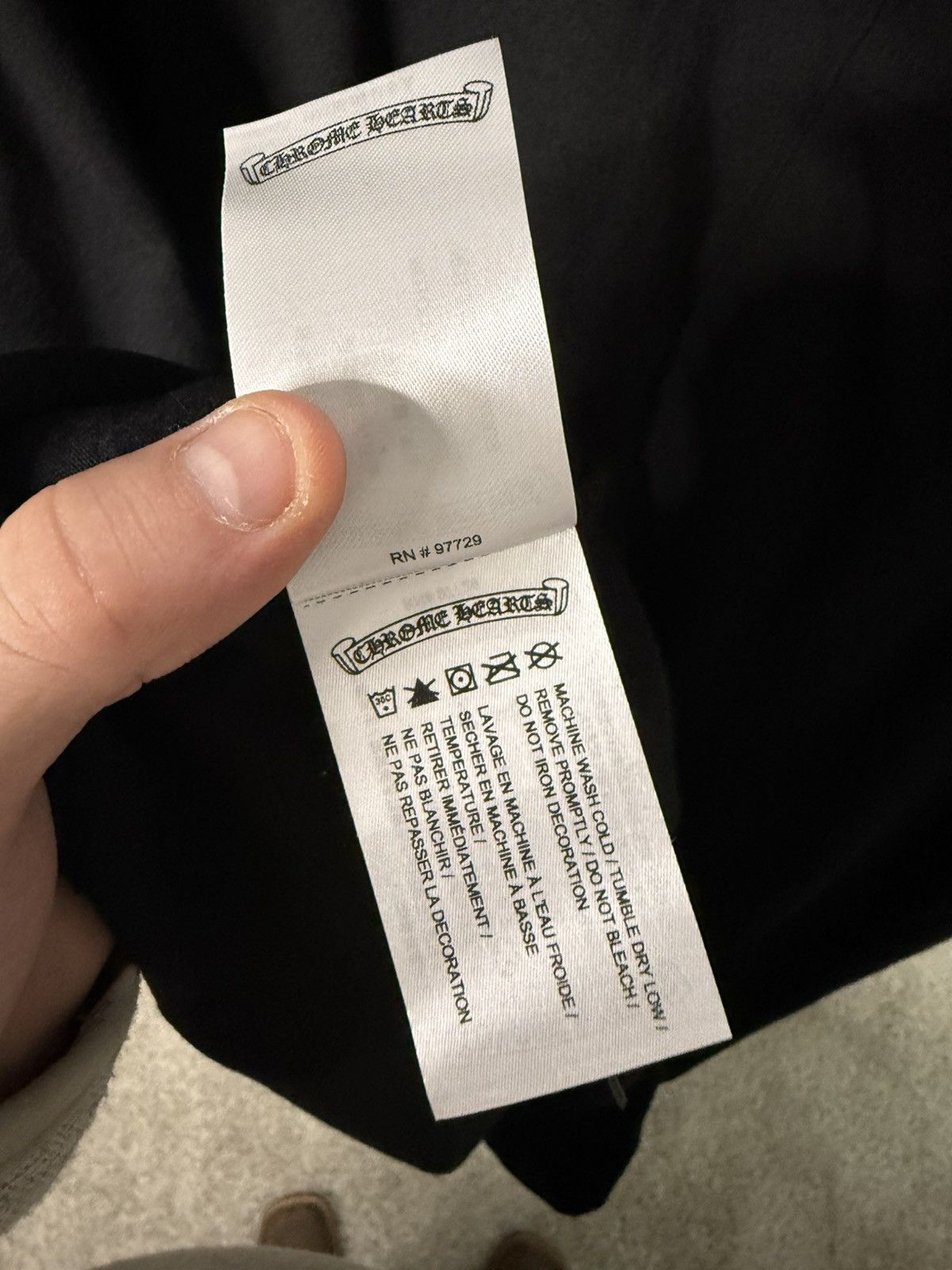 Chrome Hearts Chrome Hearts Black Neck Logo S/s Size US L / EU 52-54 / 3 - 4 Thumbnail