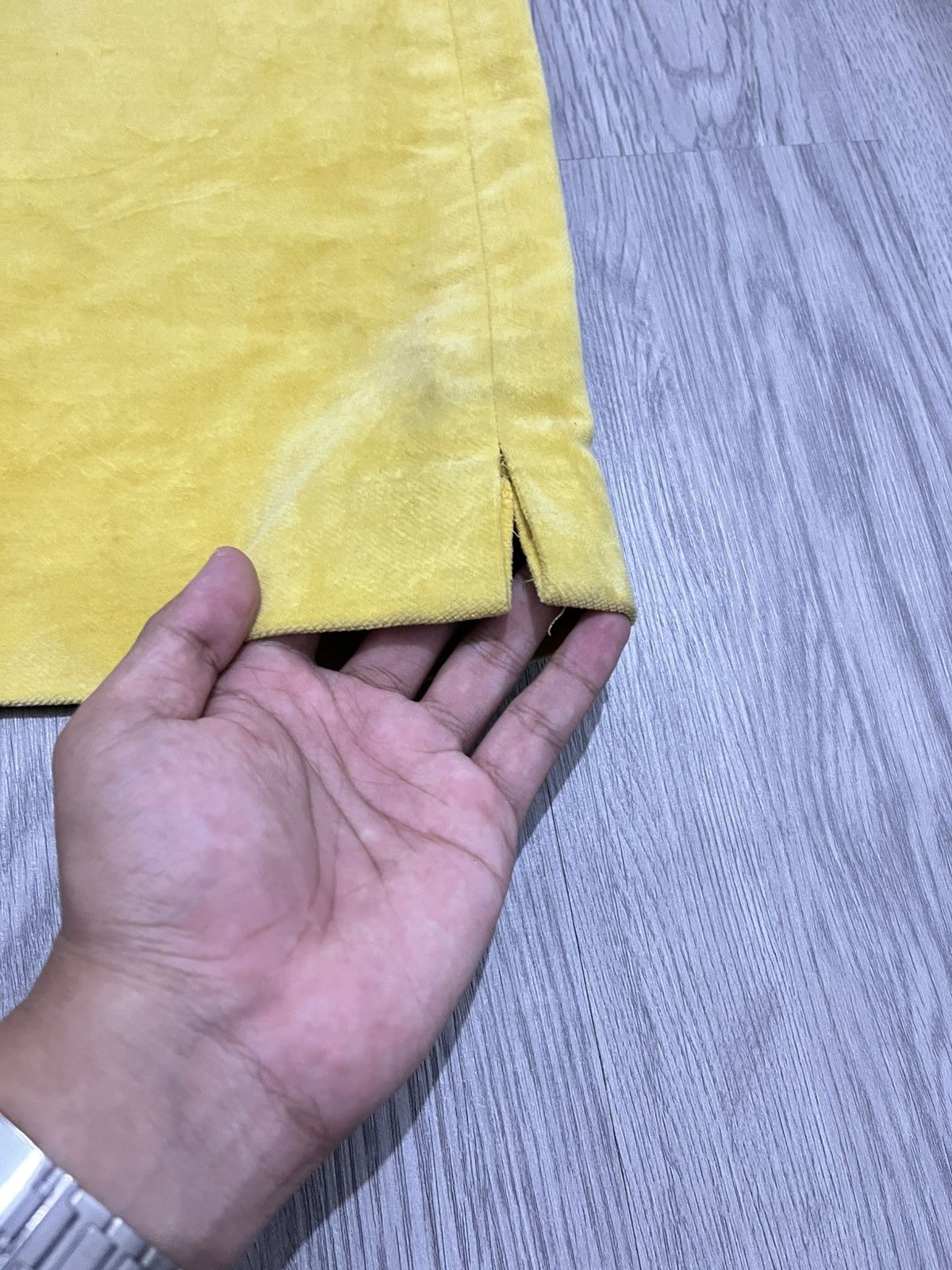 Jean Charles De Castelbajac 1990s Vintage Castelbajac Sport Wax Pants Yellow Luxury Size US 26 / EU 42 - 20 Thumbnail