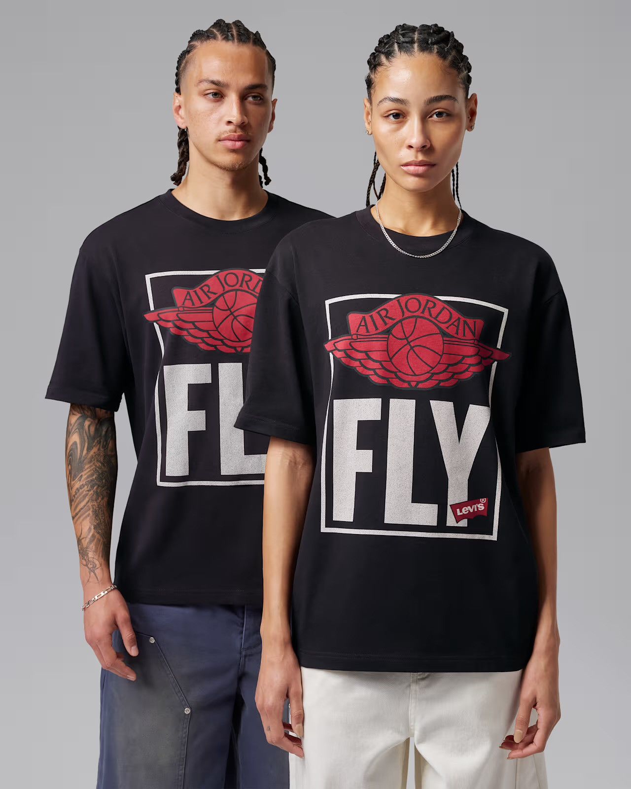 Jordan Brand × Levi's Jordan x Levi's Short-Sleeve T-Shirt in Black size Small Size US S / EU 44-46 / 1 - 1 Thumbnail