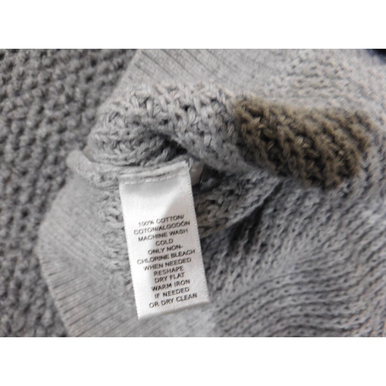 Loft LOFT Sweater Medium Gray Pullover Crewneck Womens Knit Stretch Cotton Crew Neck Rib Knit Long Sleeve Casual Size M / US 6-8 / IT 42-44 - 7 Thumbnail