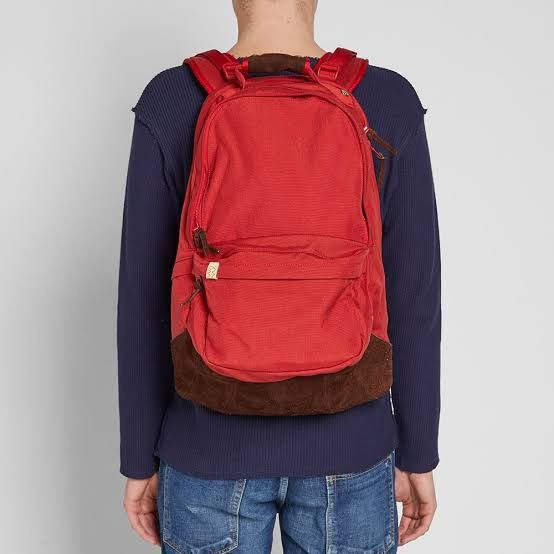 image of Visvim Cordura Ballistic 22L Backack in Red, Men's