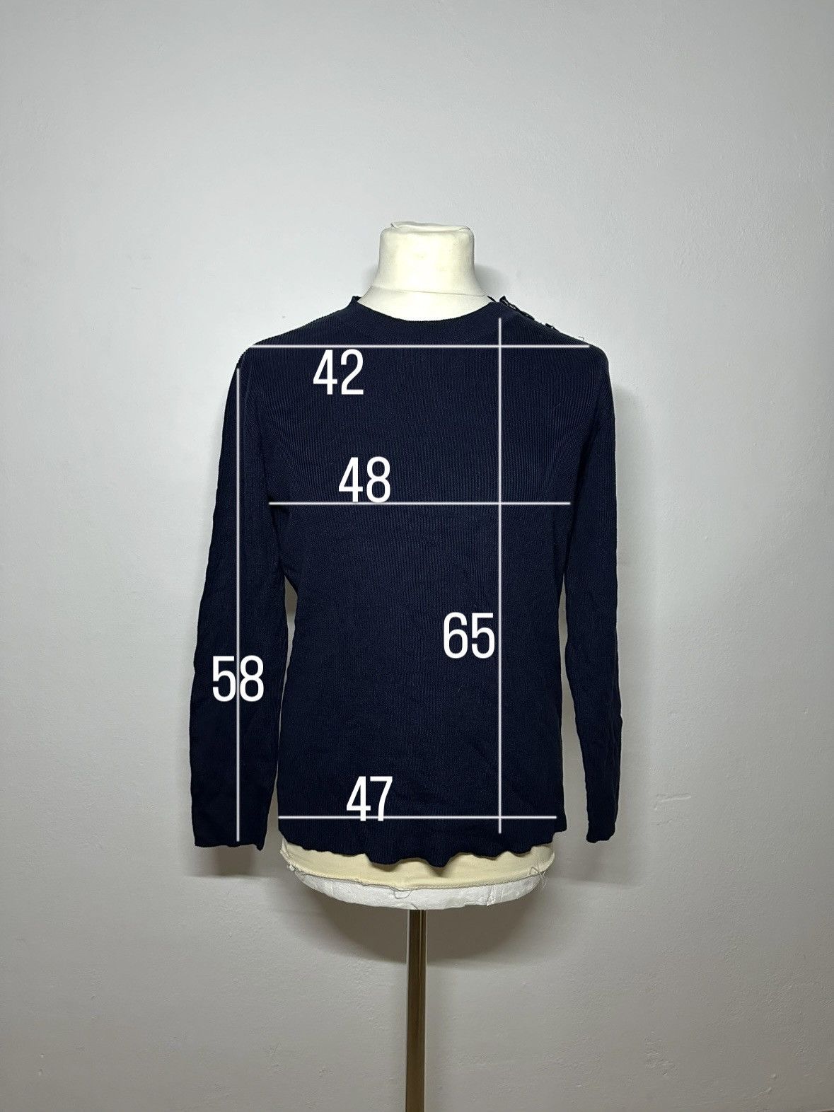 Lucien Pellat-Finet Lucien Pellat-Finet navy sweater with skull Size US M / EU 48-50 / 2 - 2 Thumbnail