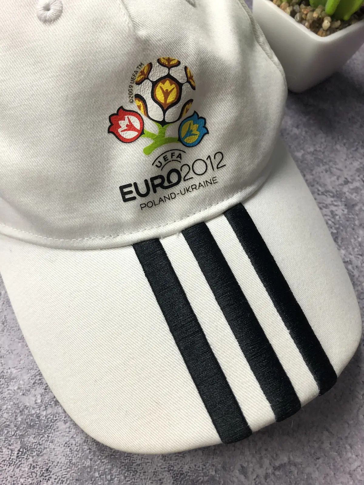 Adidas ADIDAS Vintage Cap Hat EURO2012 Poland Ukraine Streetwear Size ONE SIZE - 2 Thumbnail