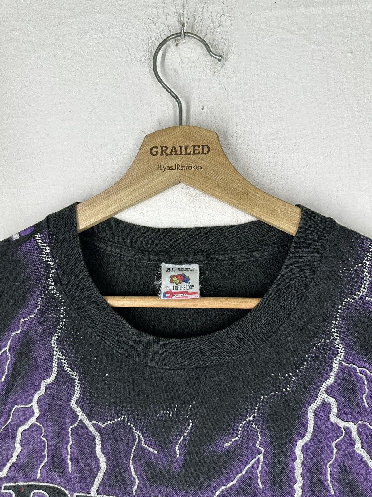 Band Tees × Vintage Vintage 90s Brooks And Dunn All Over Print Lightning Tee Size US XL / EU 56 / 4 - 6 Thumbnail