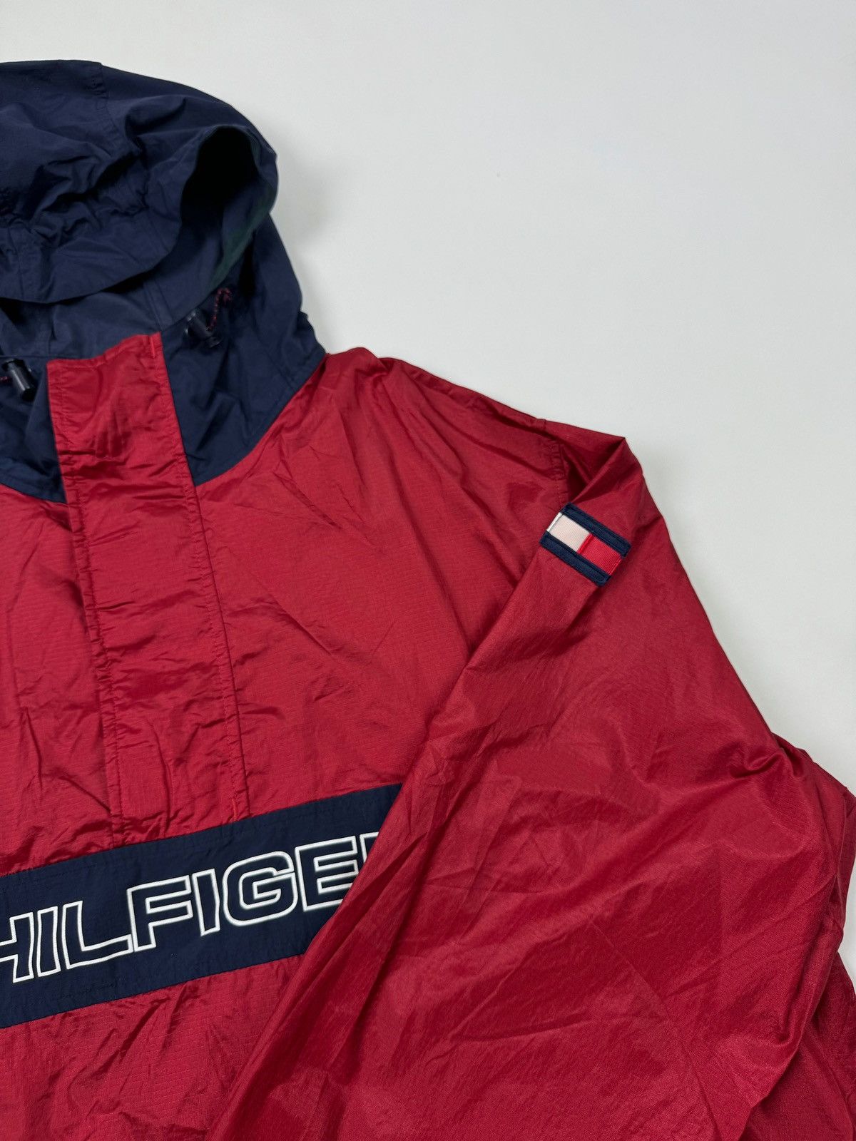 Tommy Hilfiger Vintage Tommy Hilfiger Red Anorak Jacket Size US XL / EU 56 / 4 - 15 Thumbnail