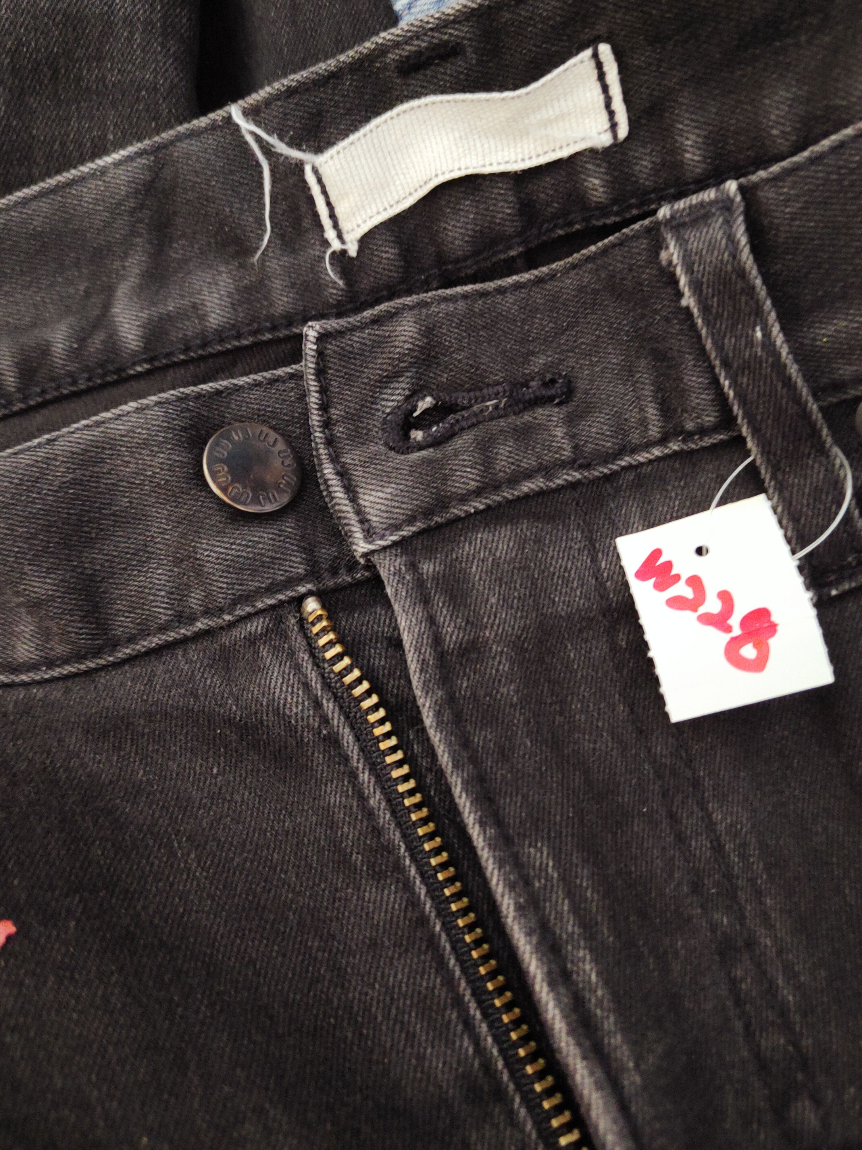 Uniqlo Black Distressed Ripped Jeans #W228