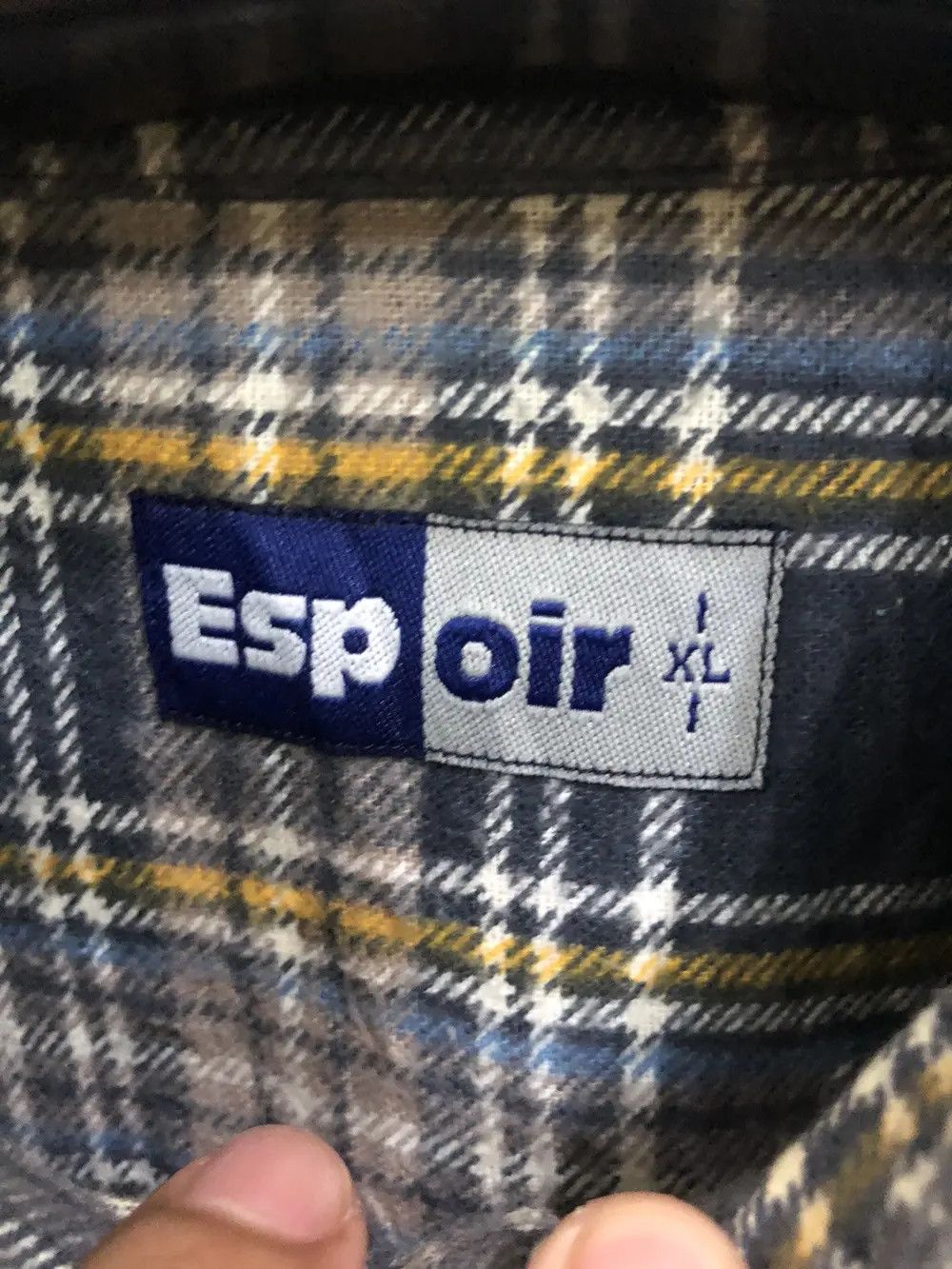 Flannel × Vintage Vintage Espoir Plaid Tartan Flannel Shirt 👕 Size US M / EU 48-50 / 2 - 3 Thumbnail