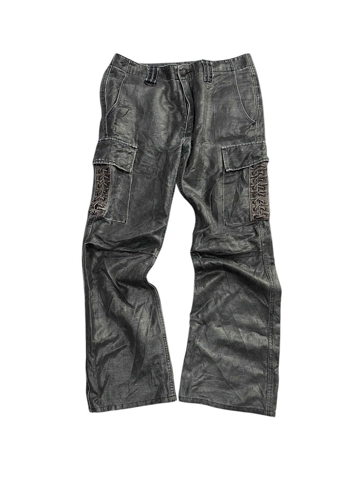 Roar Roar undercover,numbernine,roen waxed drawstring flared pant Size US 30 / EU 46 - 3 Thumbnail