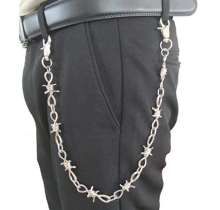 Jewelry Barb Wire Wallet Chain Size ONE SIZE - 4 Thumbnail