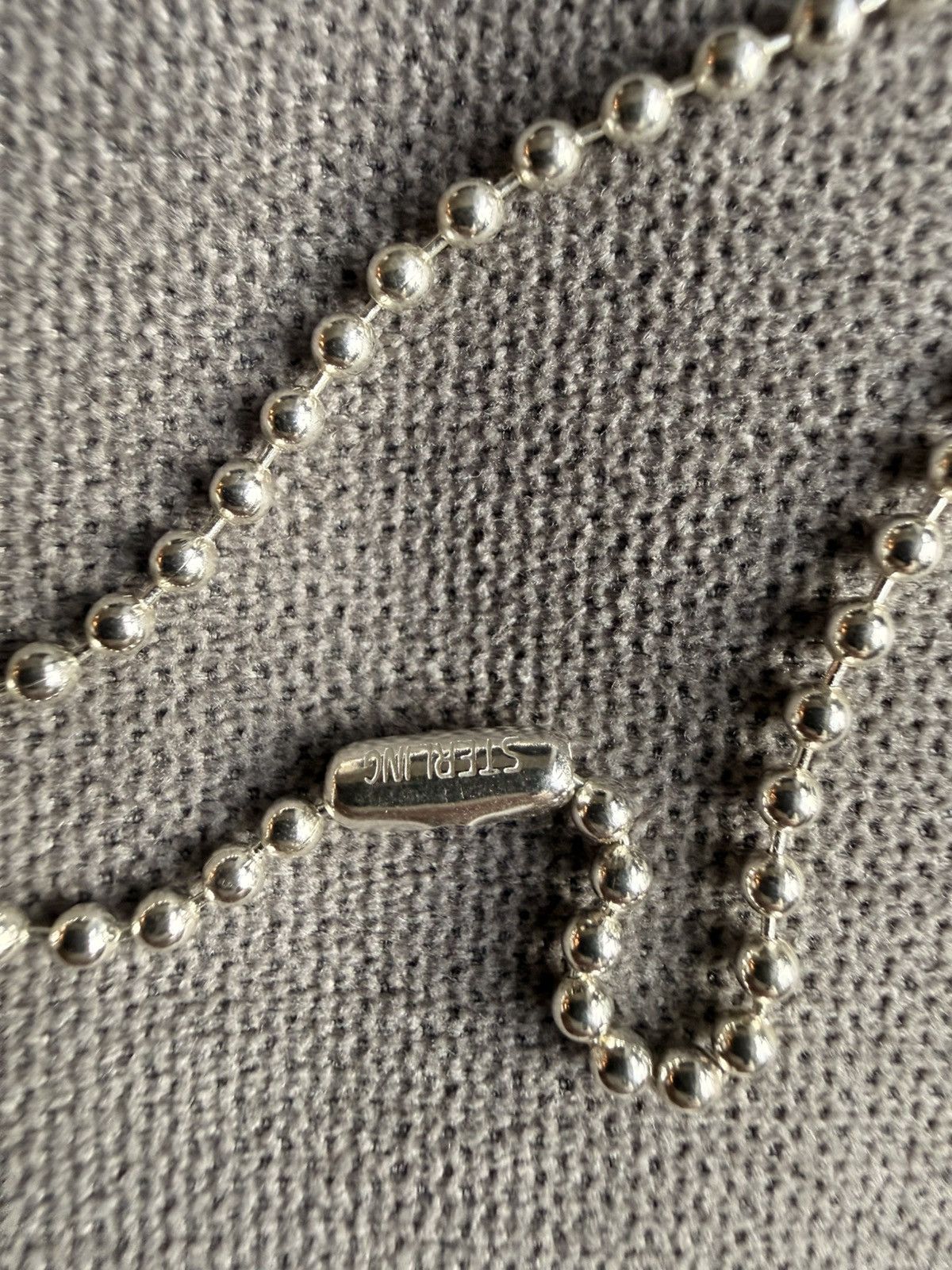 Chrome Hearts Chrome Hearts 1 Ball Tiny CH Cross Pendant + Ball Chain Size ONE SIZE - 16 Thumbnail