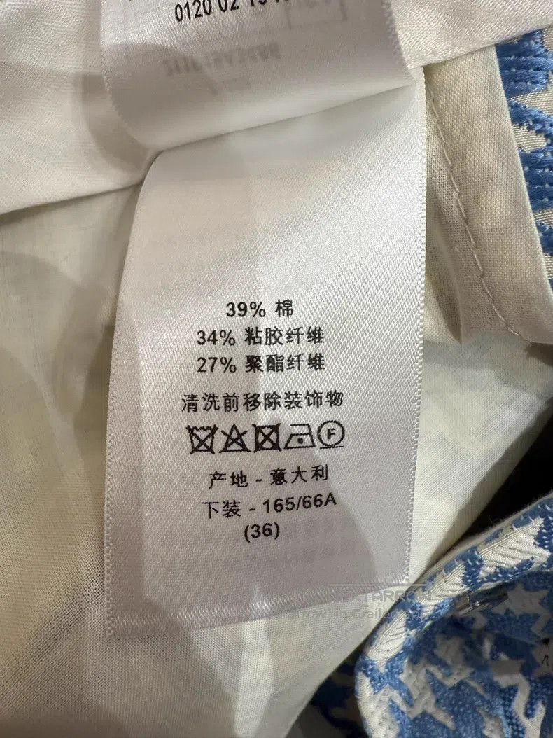 Dior Dior Blue and white check trousers Size 24" / US 00 / IT 34 - 6 Thumbnail