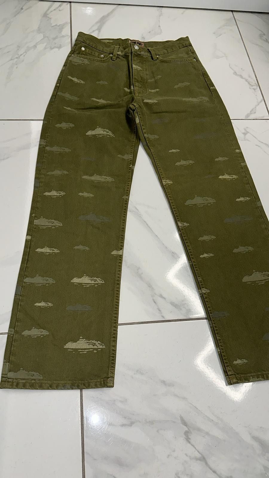Corteiz Corteiz FW23 Alcatraz Pattern Denim Jeans Khaki Medium Size US 32 / EU 48 - 2 Thumbnail