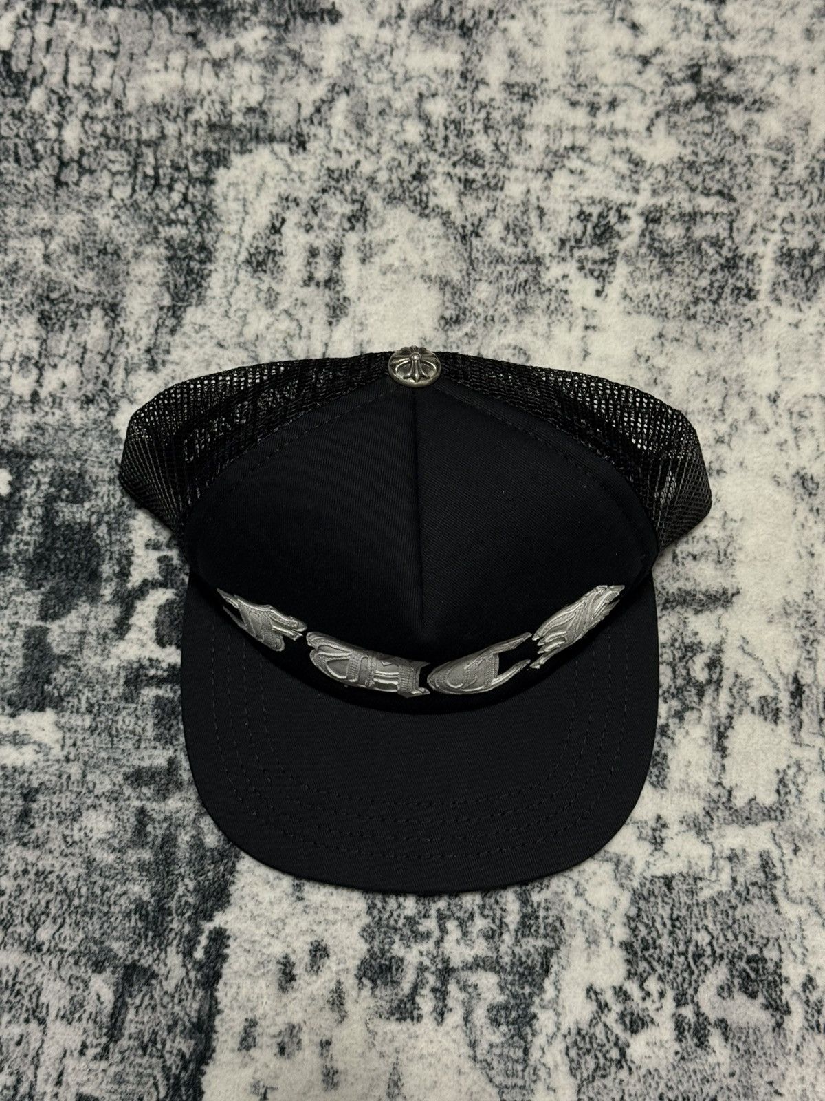 Chrome Hearts Chrome Hearts Fuck Leather Patch Trucker Hat Size ONE SIZE - 4 Thumbnail