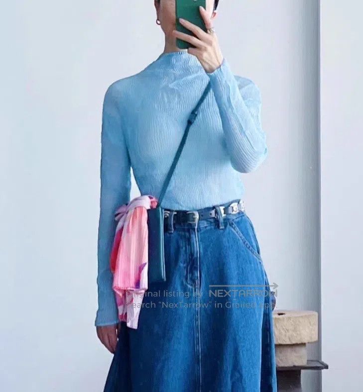 Issey Miyake Issey Miyake Main Line Blue Willow Pattern Top Size M / US 6-8 / IT 42-44 - 4 Thumbnail