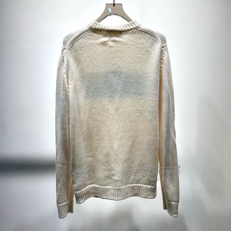 Fendi Fendi Pattern Logo Letter Embroidered Wool Long Sleeve Swe Size US L / EU 52-54 / 3 - 2 Thumbnail