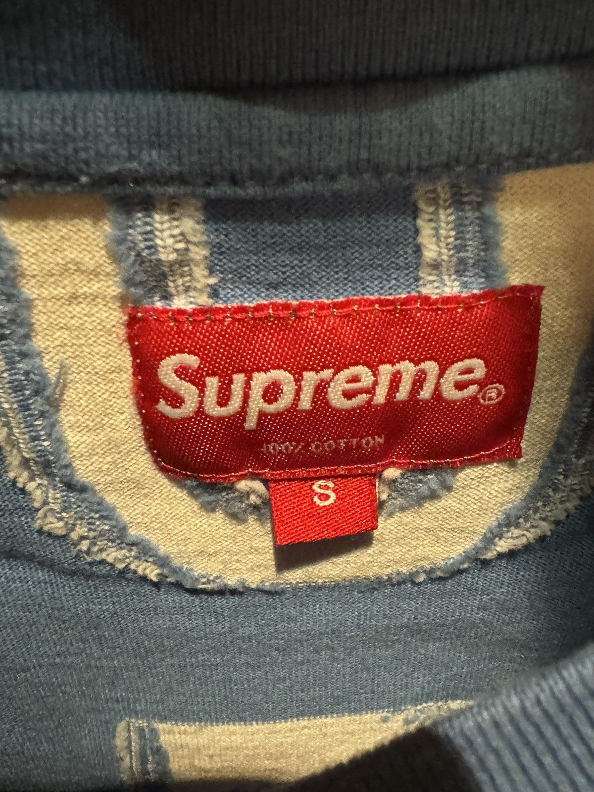 Supreme Supreme Intarsia cotton T-shirt Size US S / EU 44-46 / 1 - 4 Thumbnail