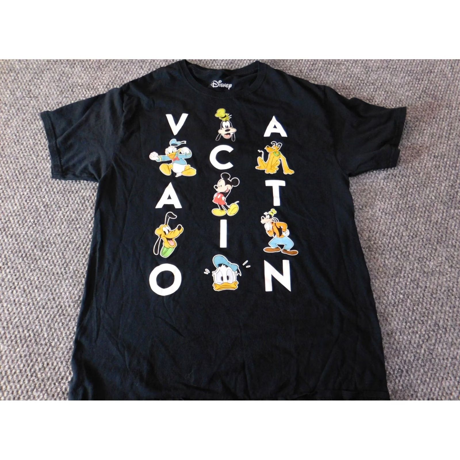 Disney Disney Shirt M Men Black Mickey Mouse Goofy Classic Cartoon Crew Neck Short Sleeve Cotton T-Shirt Size US M / EU 48-50 / 2 - 2 Thumbnail