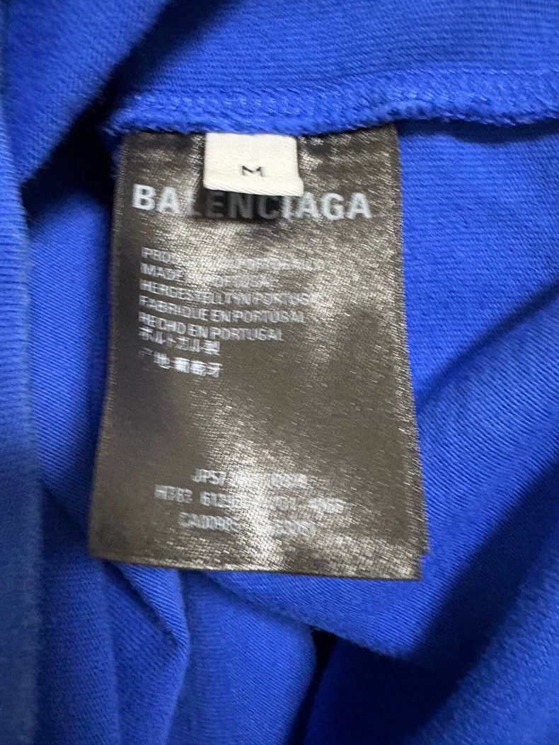 Balenciaga Balenciaga Electric Blue 2417 Logo Short Sleeve T-Shirt Si Size US M / EU 48-50 / 2 - 4 Thumbnail